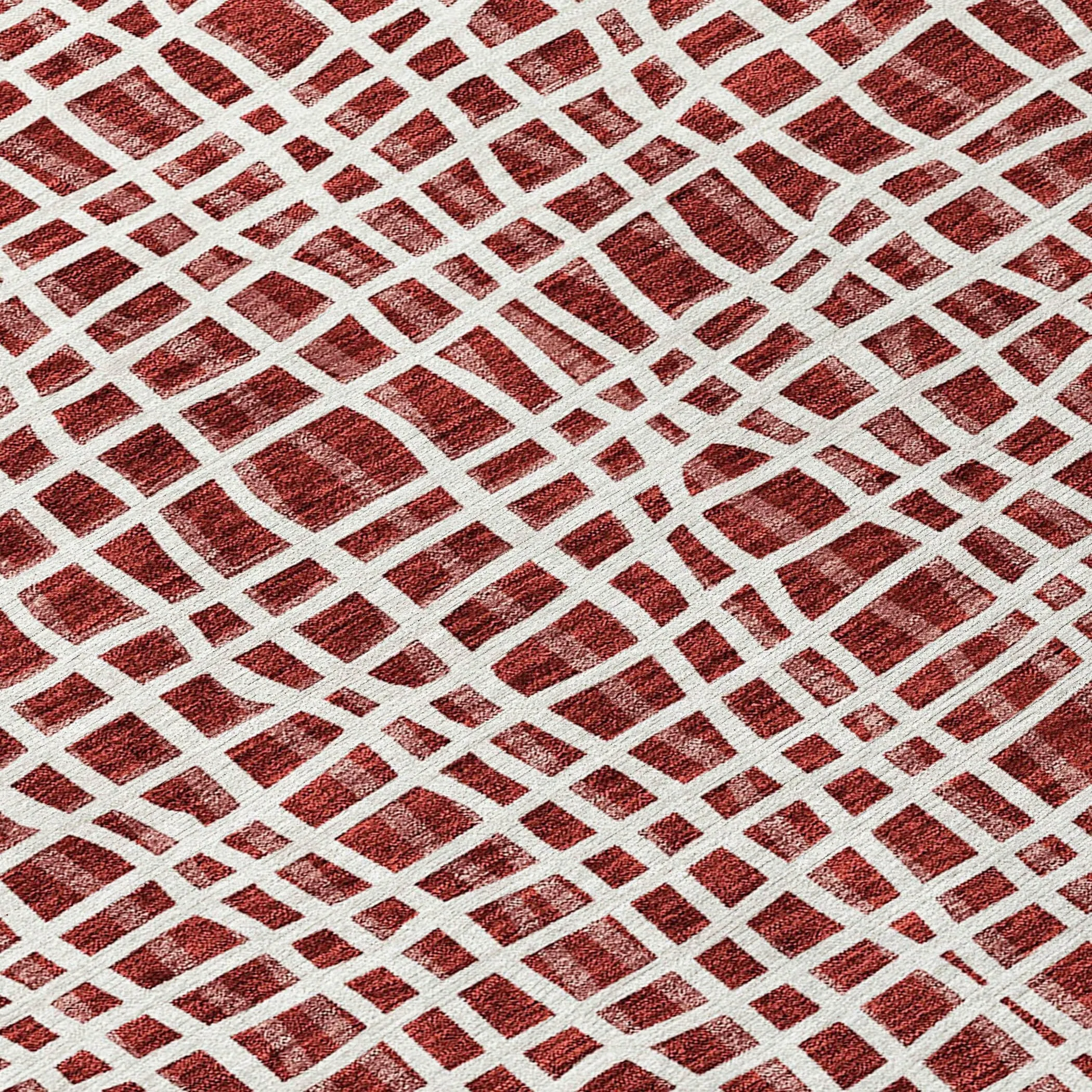 Machine Washable Indoor/ Outdoor Chantille Modern Abstract Rug