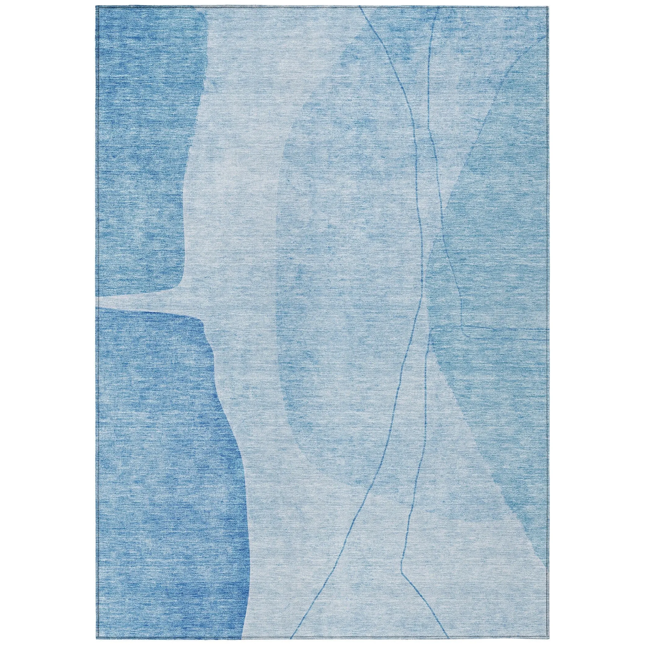 Machine Washable Indoor/ Outdoor Chantille Modern Abstract Rug