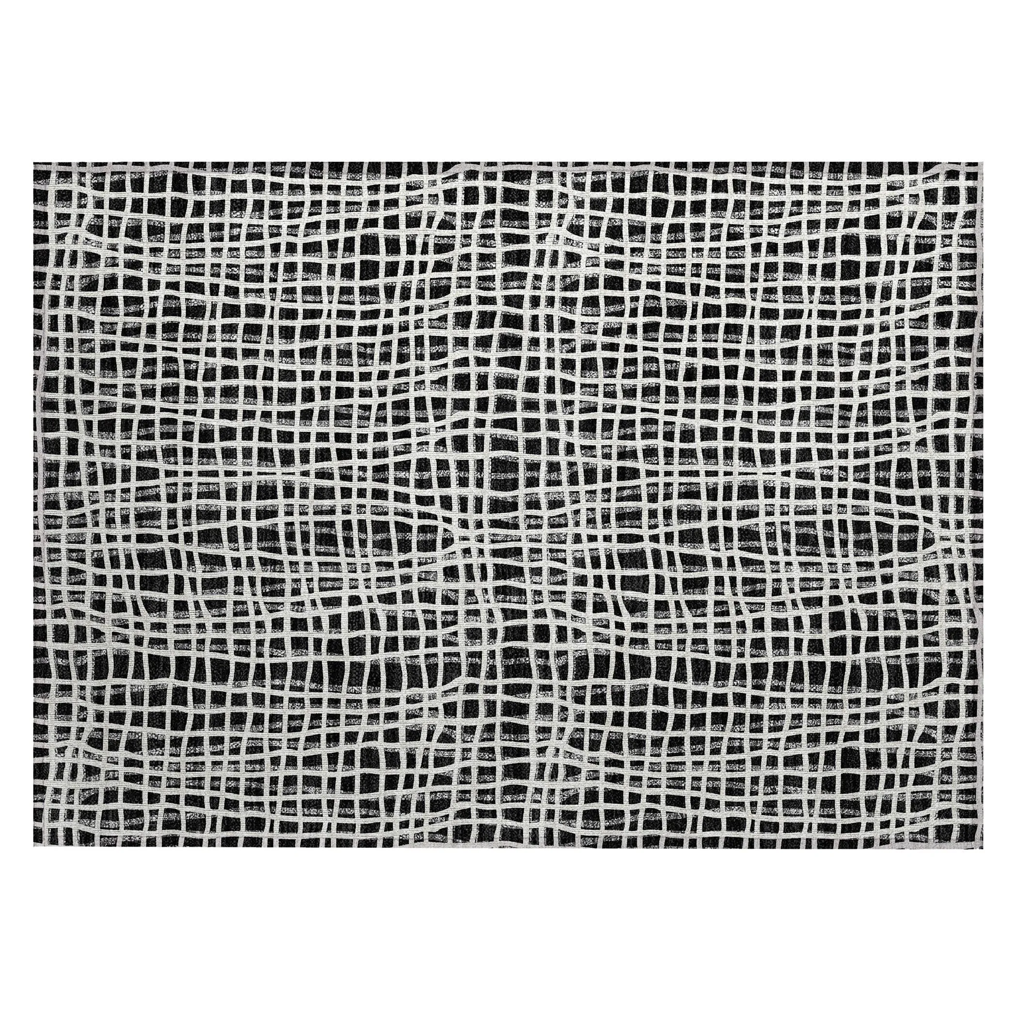 Machine Washable Indoor/ Outdoor Chantille Modern Abstract Rug