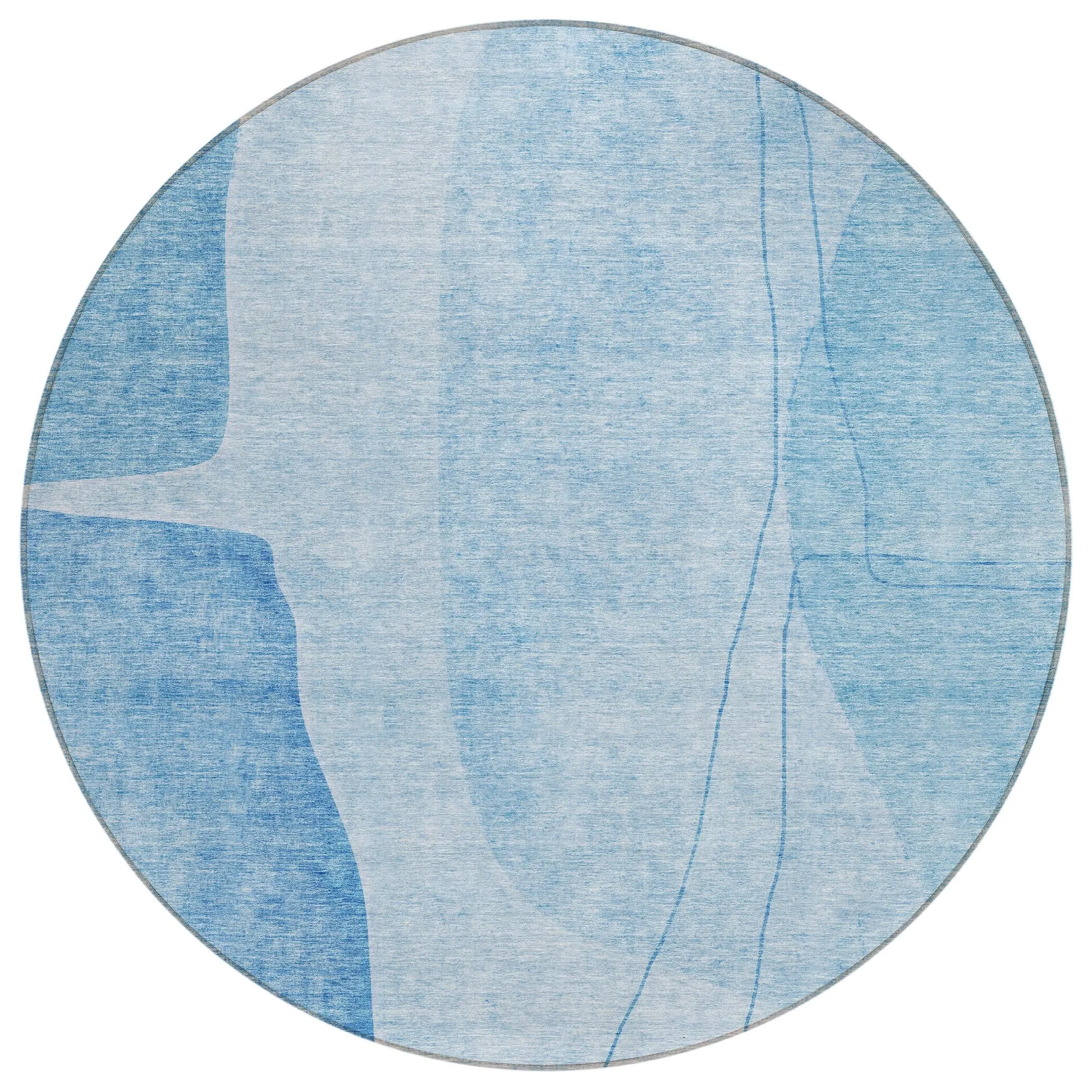 Machine Washable Indoor/ Outdoor Chantille Modern Abstract Rug