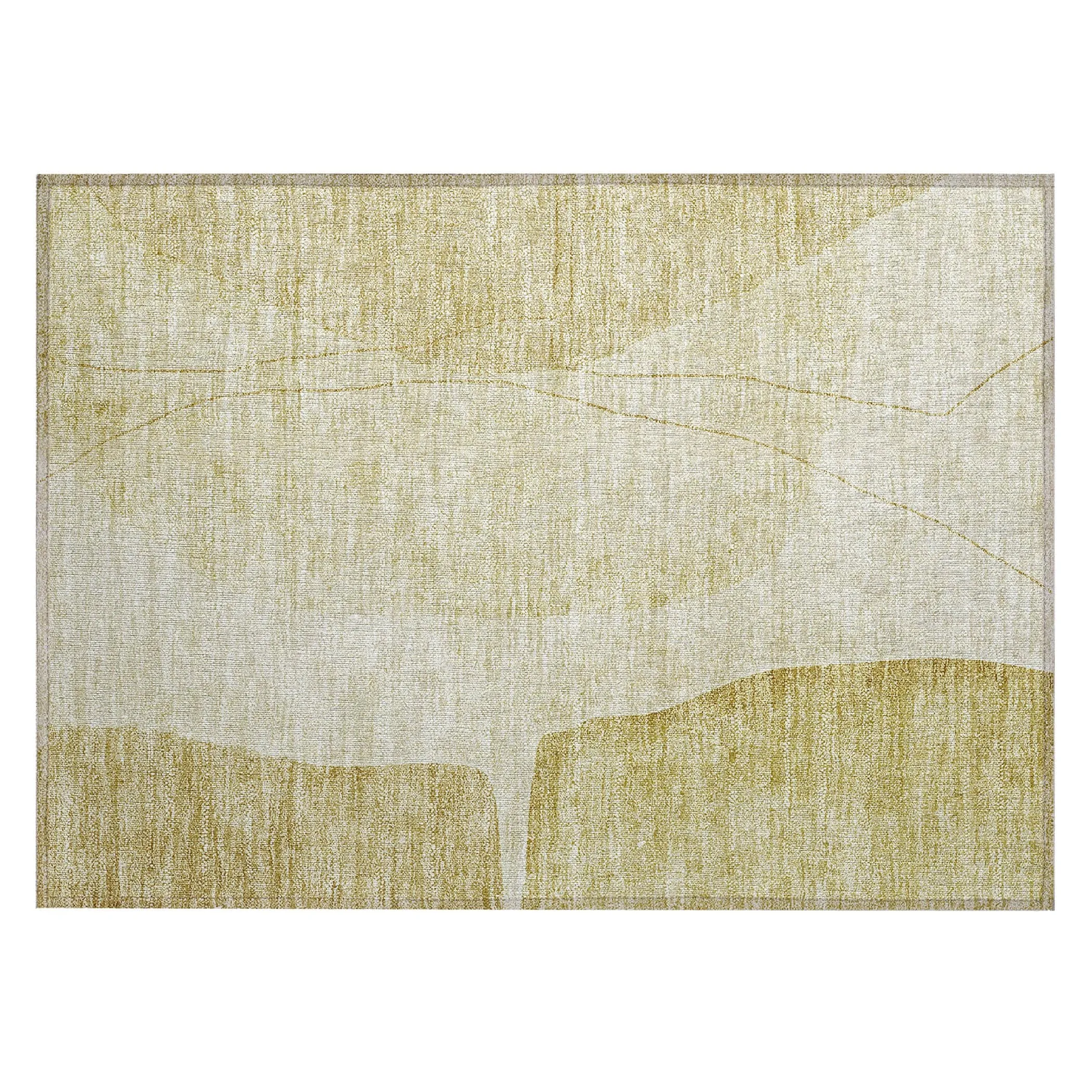 Machine Washable Indoor/ Outdoor Chantille Modern Abstract Rug