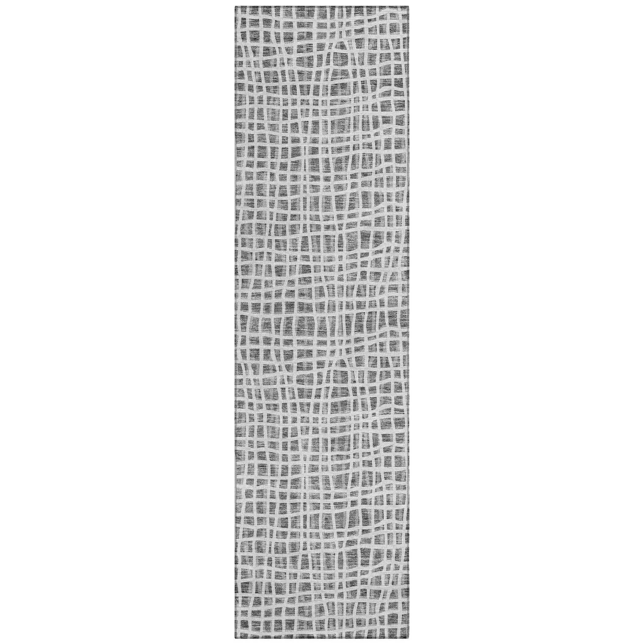 Machine Washable Indoor/ Outdoor Chantille Modern Abstract Rug