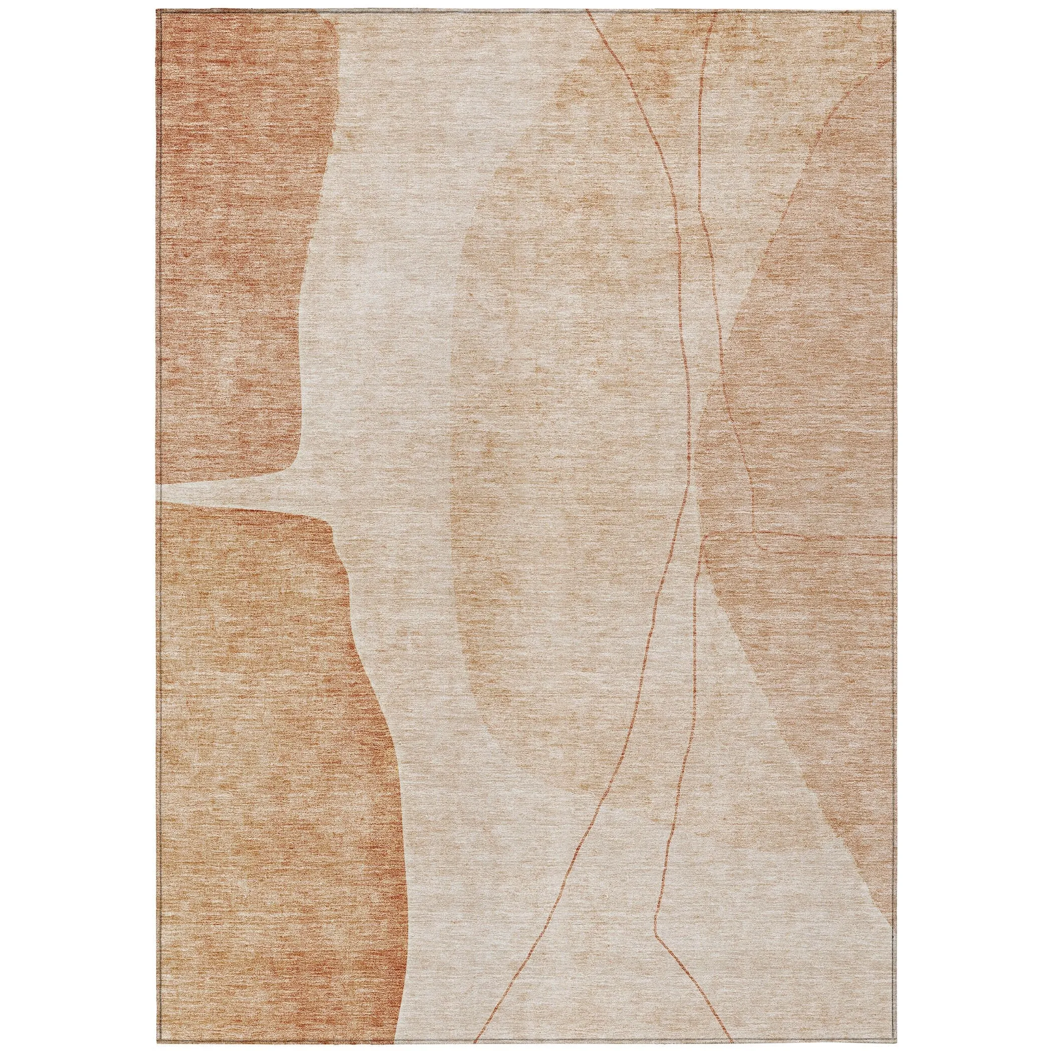 Machine Washable Indoor/ Outdoor Chantille Modern Abstract Rug
