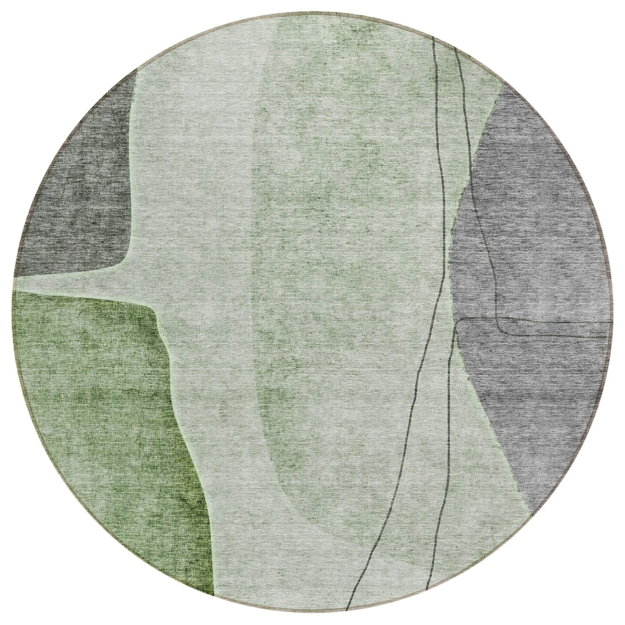 Machine Washable Indoor/ Outdoor Chantille Modern Abstract Rug