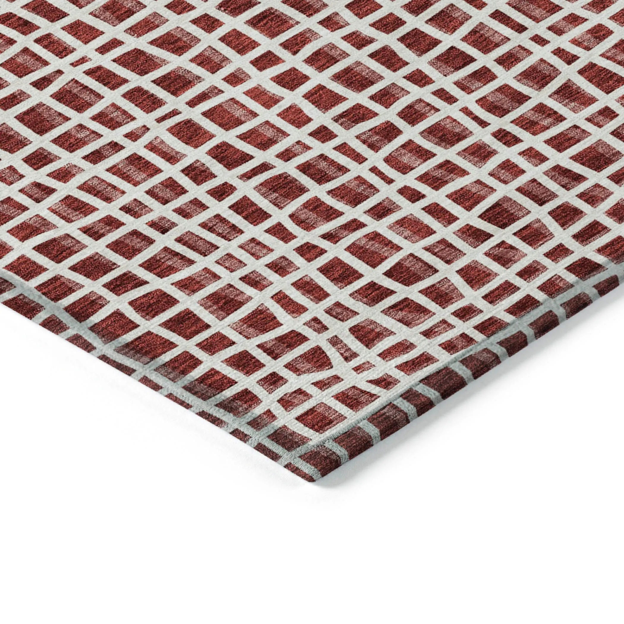 Machine Washable Indoor/ Outdoor Chantille Modern Abstract Rug