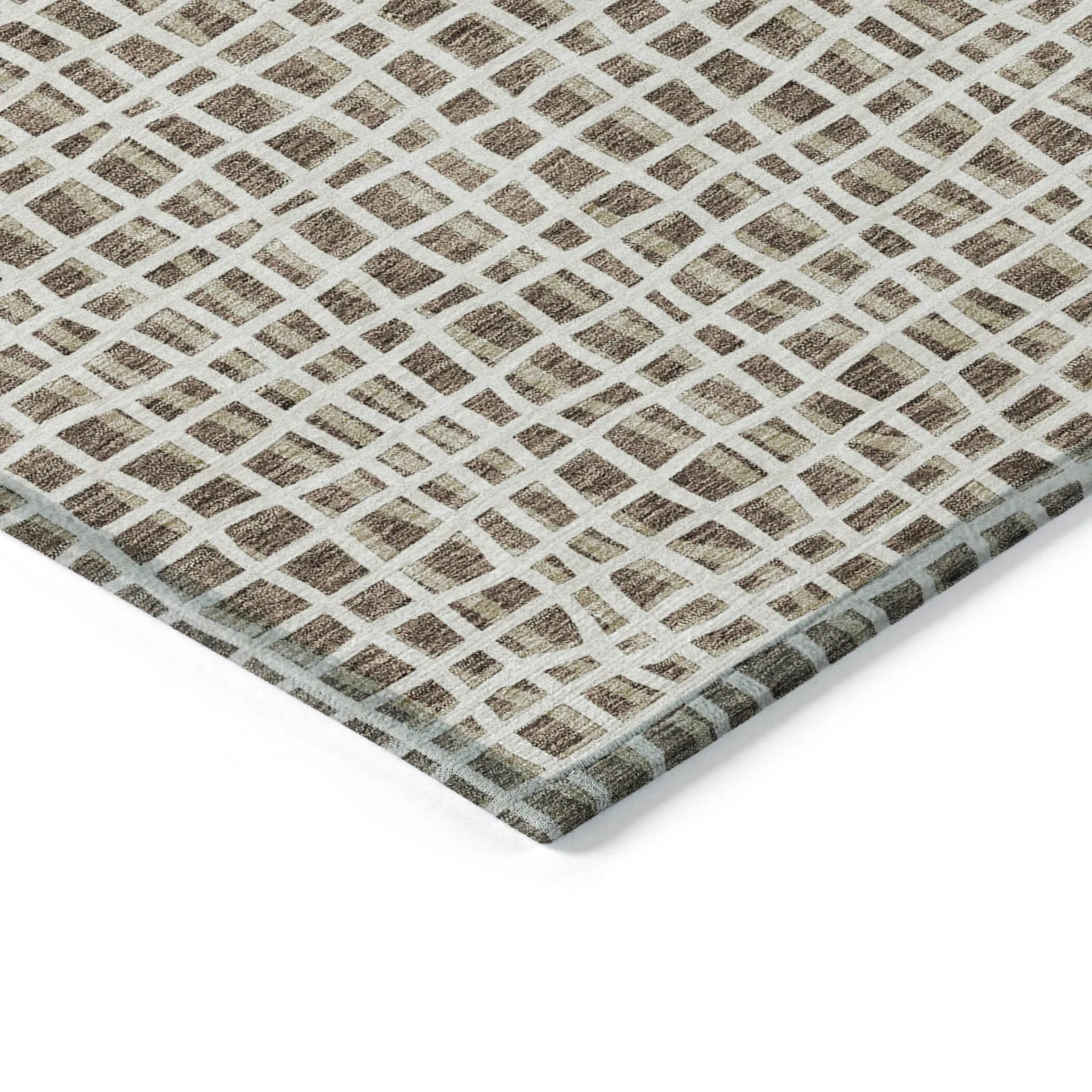 Machine Washable Indoor/ Outdoor Chantille Modern Abstract Rug