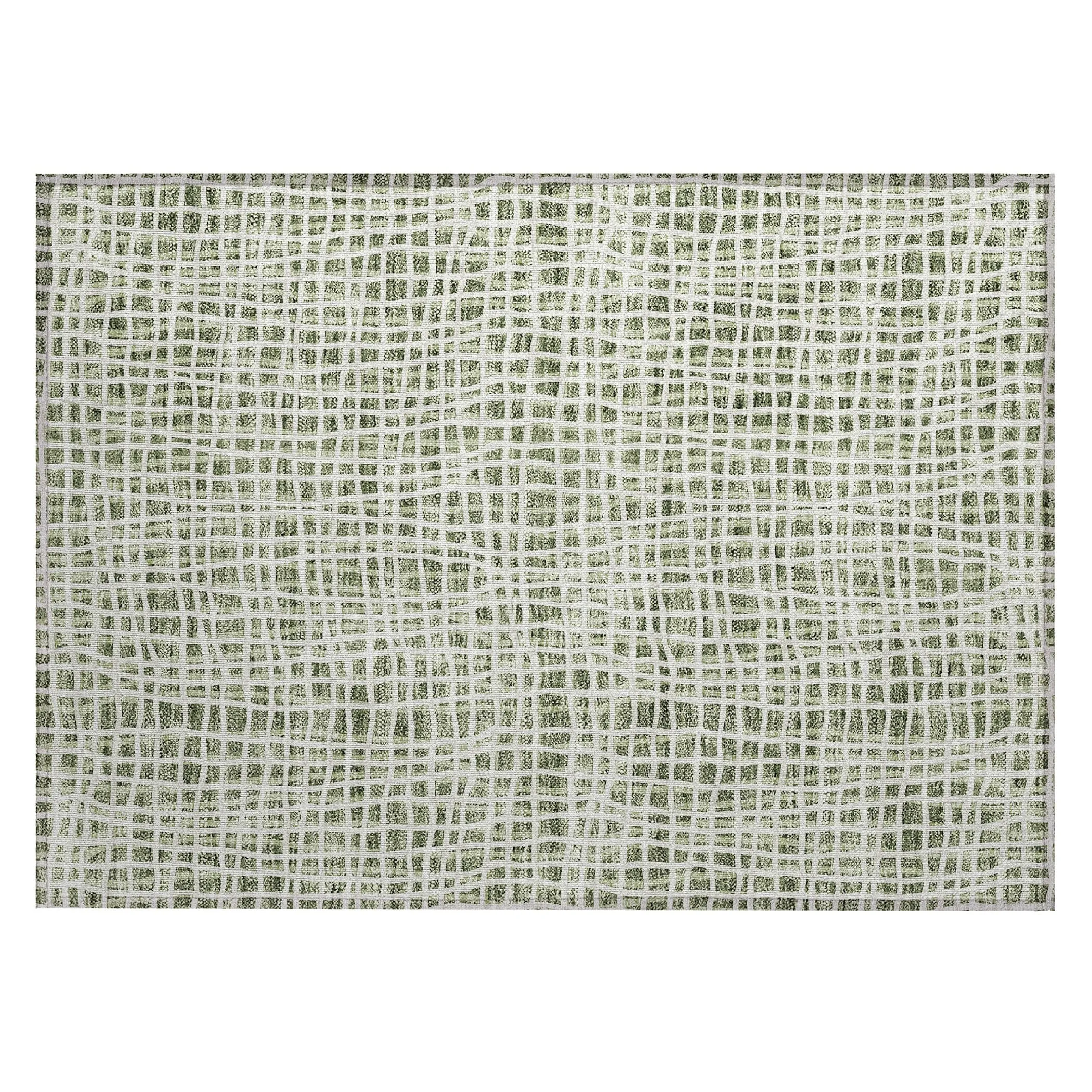 Machine Washable Indoor/ Outdoor Chantille Modern Abstract Rug