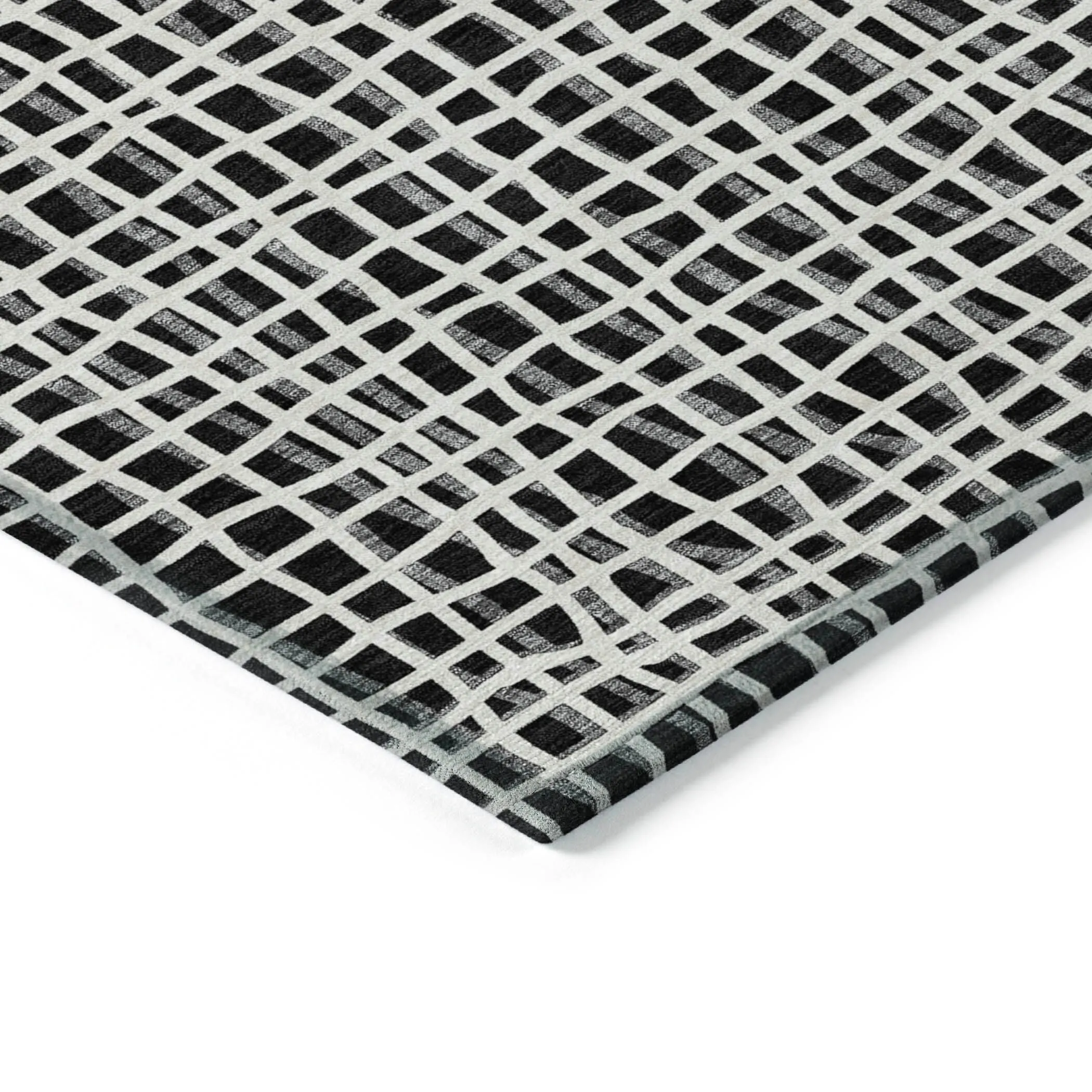 Machine Washable Indoor/ Outdoor Chantille Modern Abstract Rug