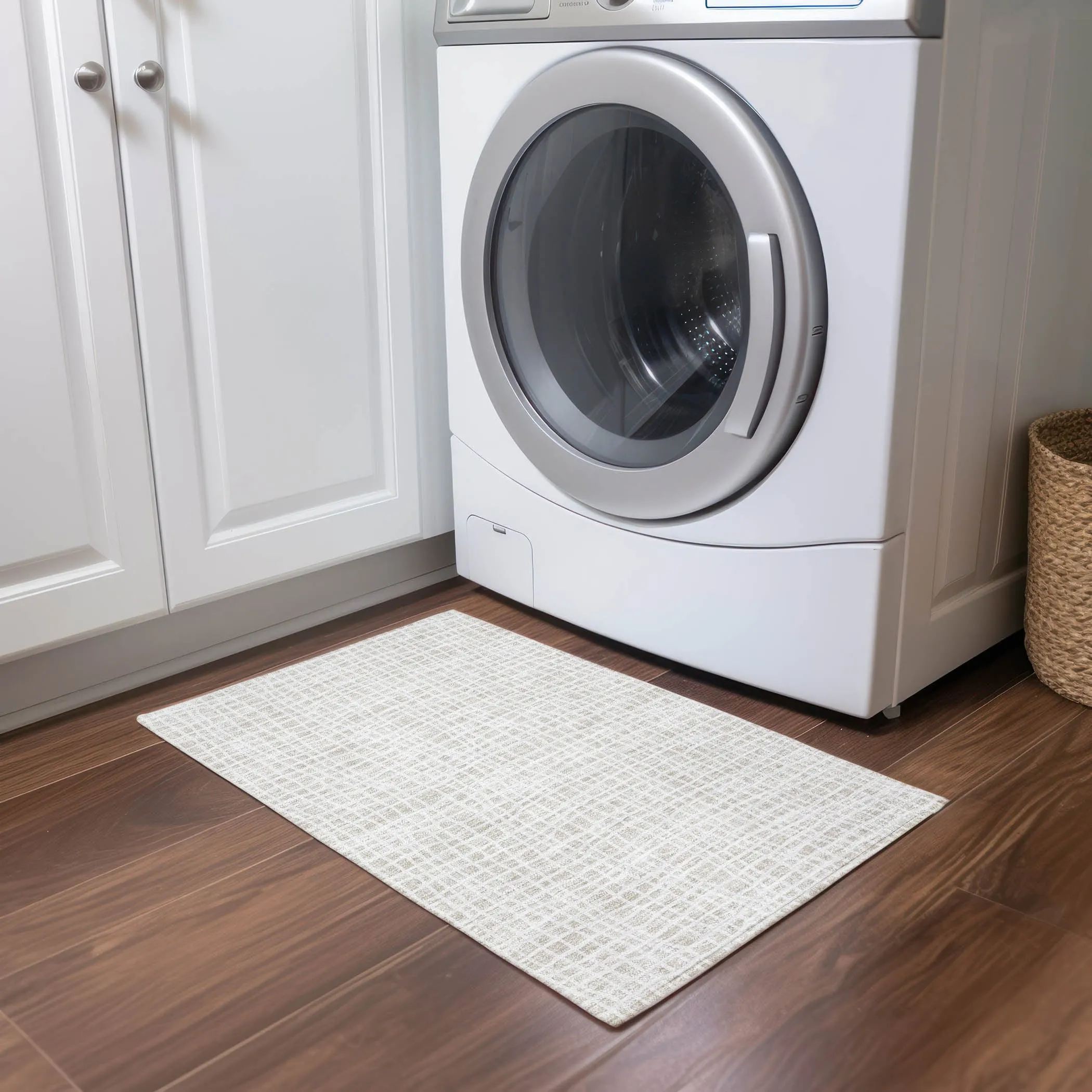 Machine Washable Indoor/ Outdoor Chantille Modern Abstract Rug