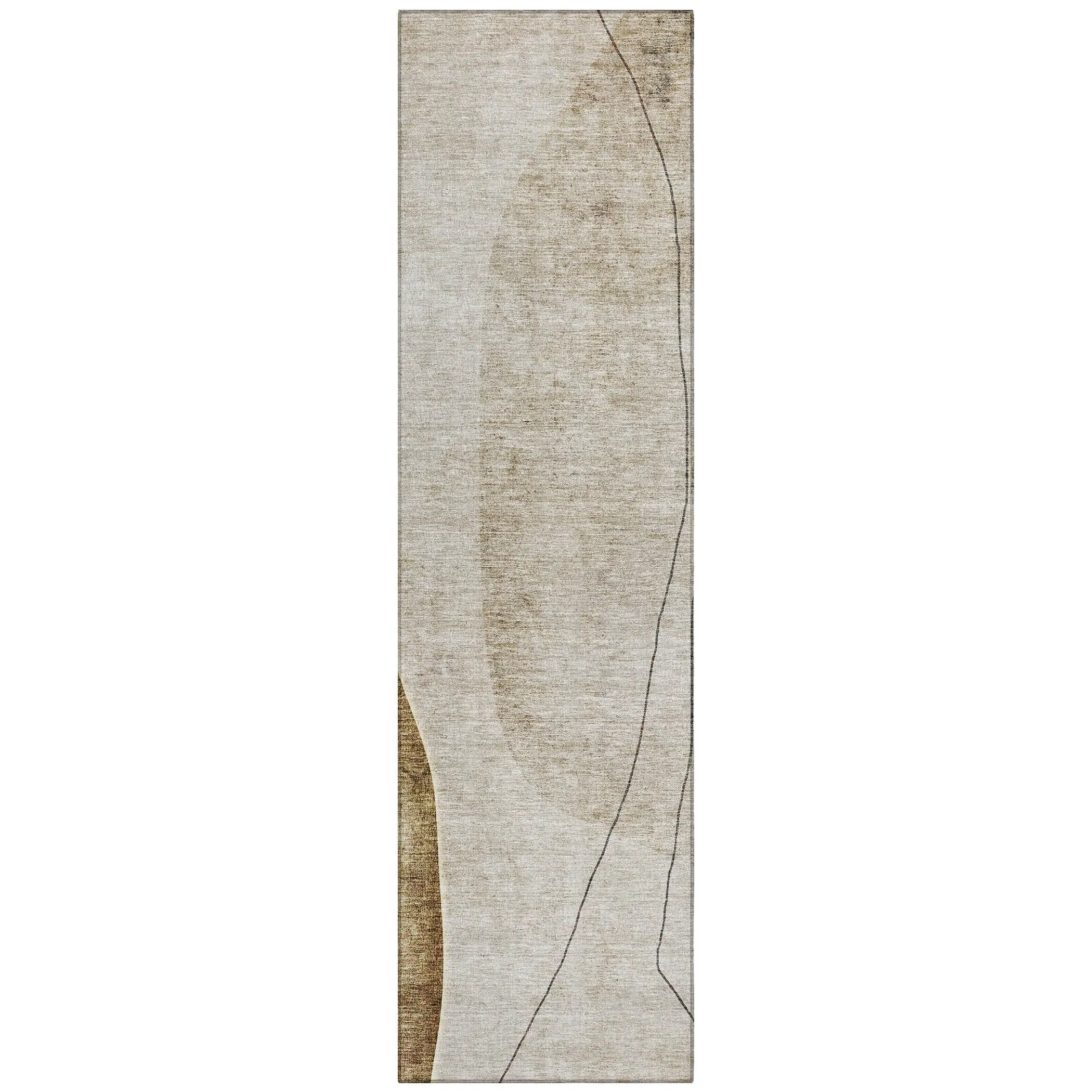 Machine Washable Indoor/ Outdoor Chantille Modern Abstract Rug