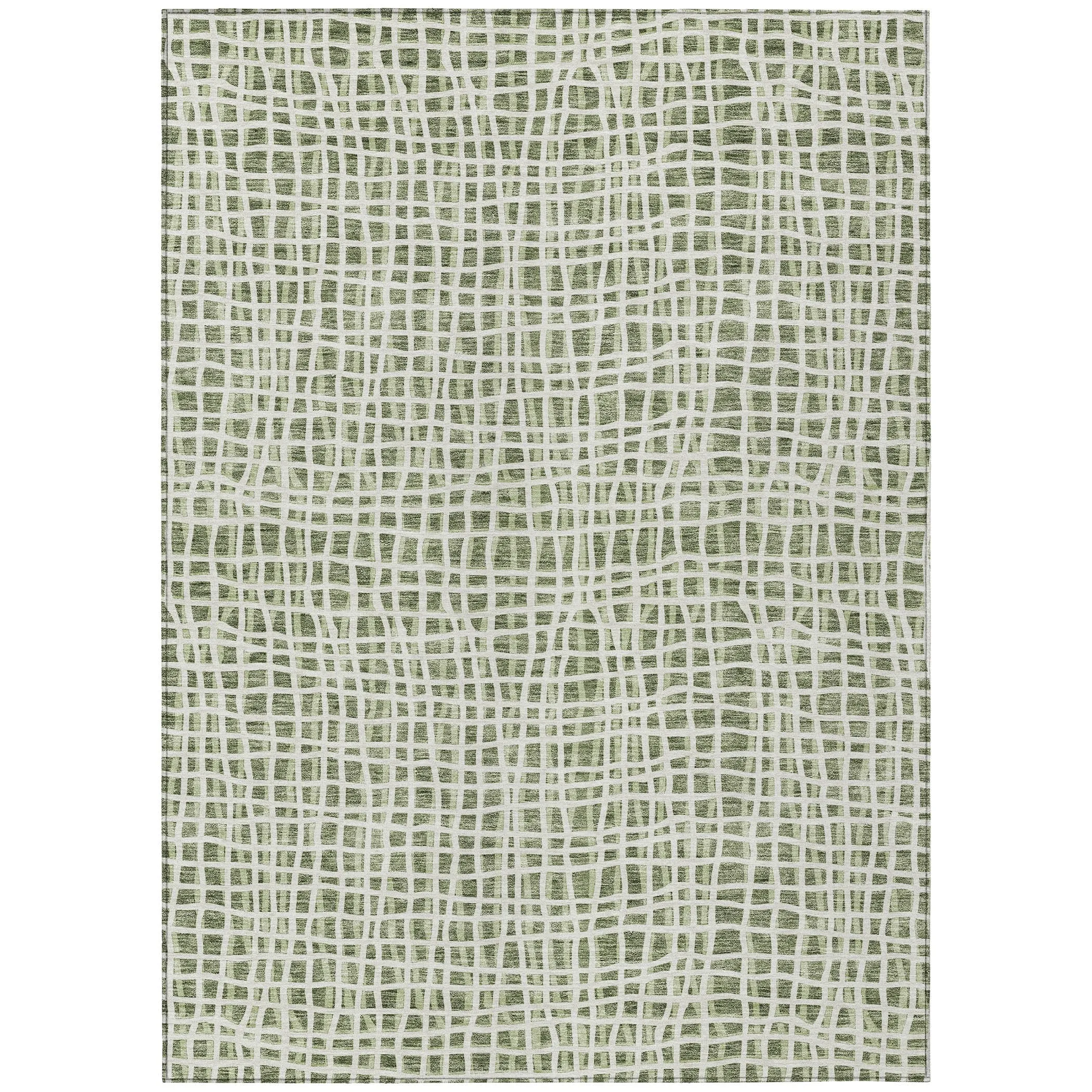 Machine Washable Indoor/ Outdoor Chantille Modern Abstract Rug