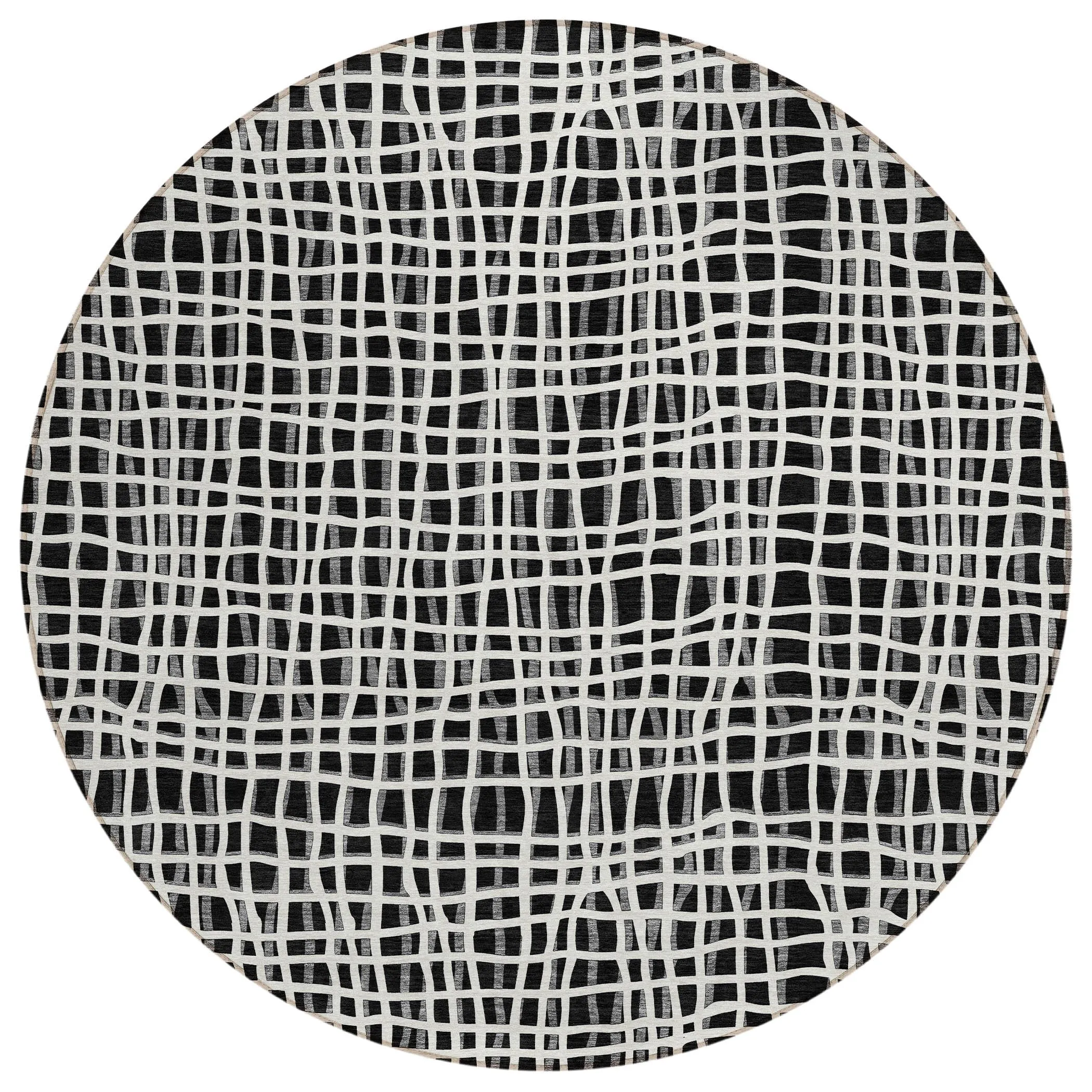 Machine Washable Indoor/ Outdoor Chantille Modern Abstract Rug