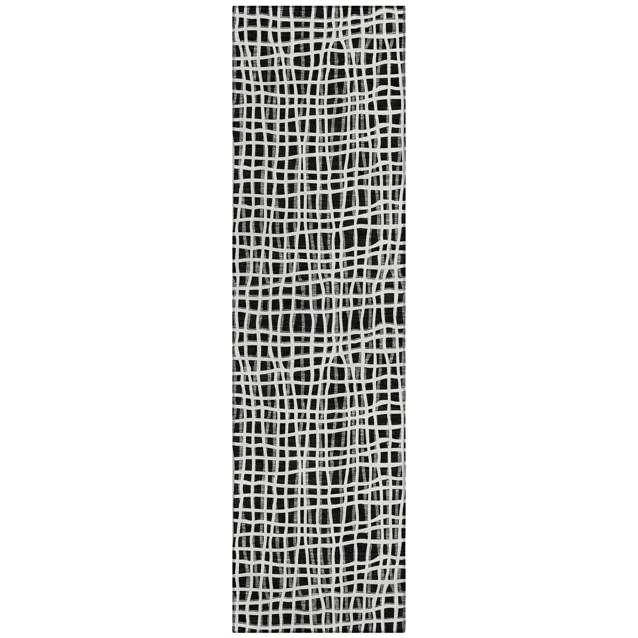 Machine Washable Indoor/ Outdoor Chantille Modern Abstract Rug