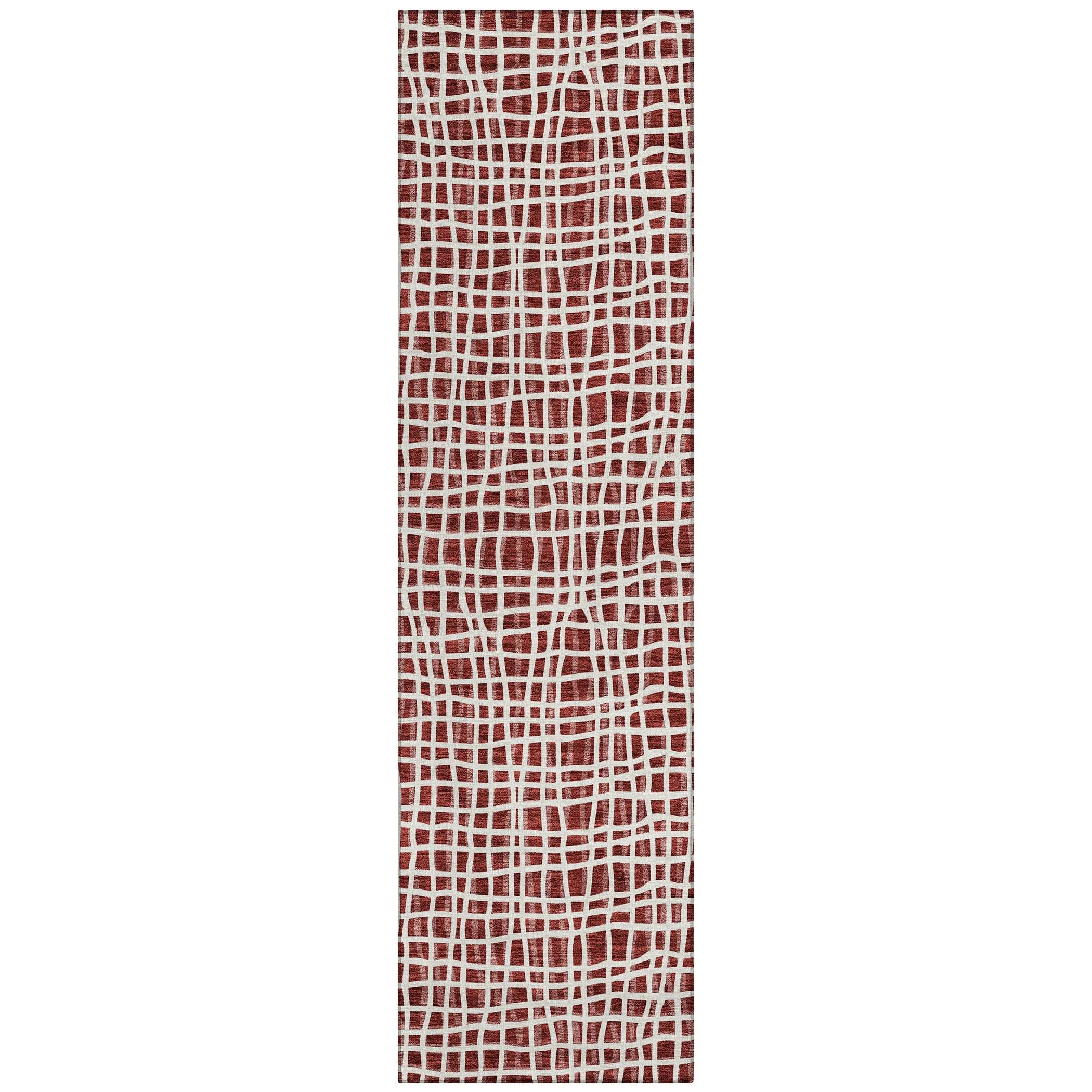 Machine Washable Indoor/ Outdoor Chantille Modern Abstract Rug