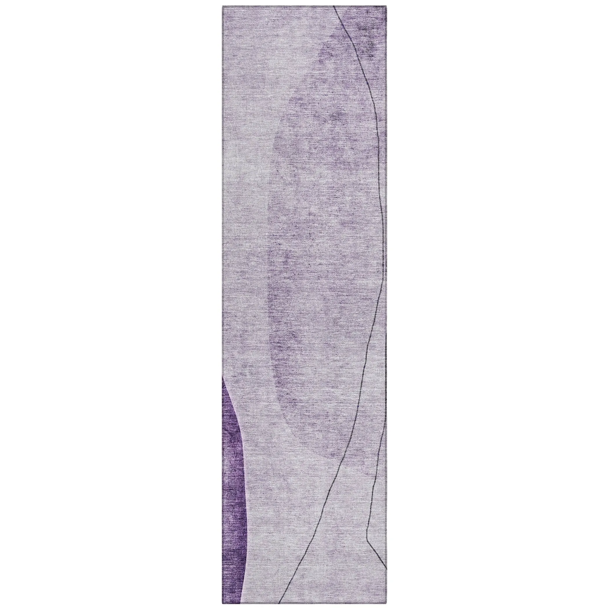 Machine Washable Indoor/ Outdoor Chantille Modern Abstract Rug