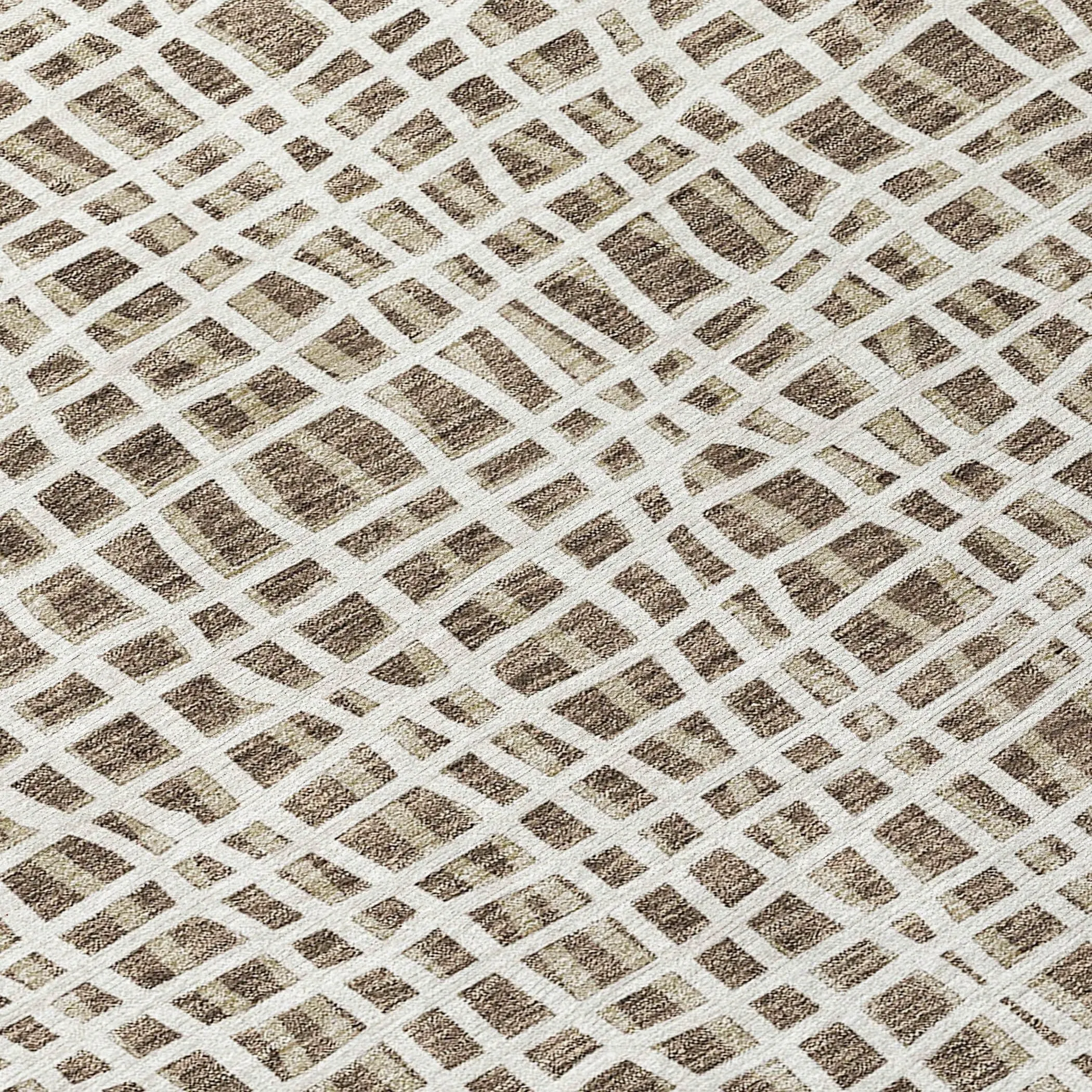 Machine Washable Indoor/ Outdoor Chantille Modern Abstract Rug