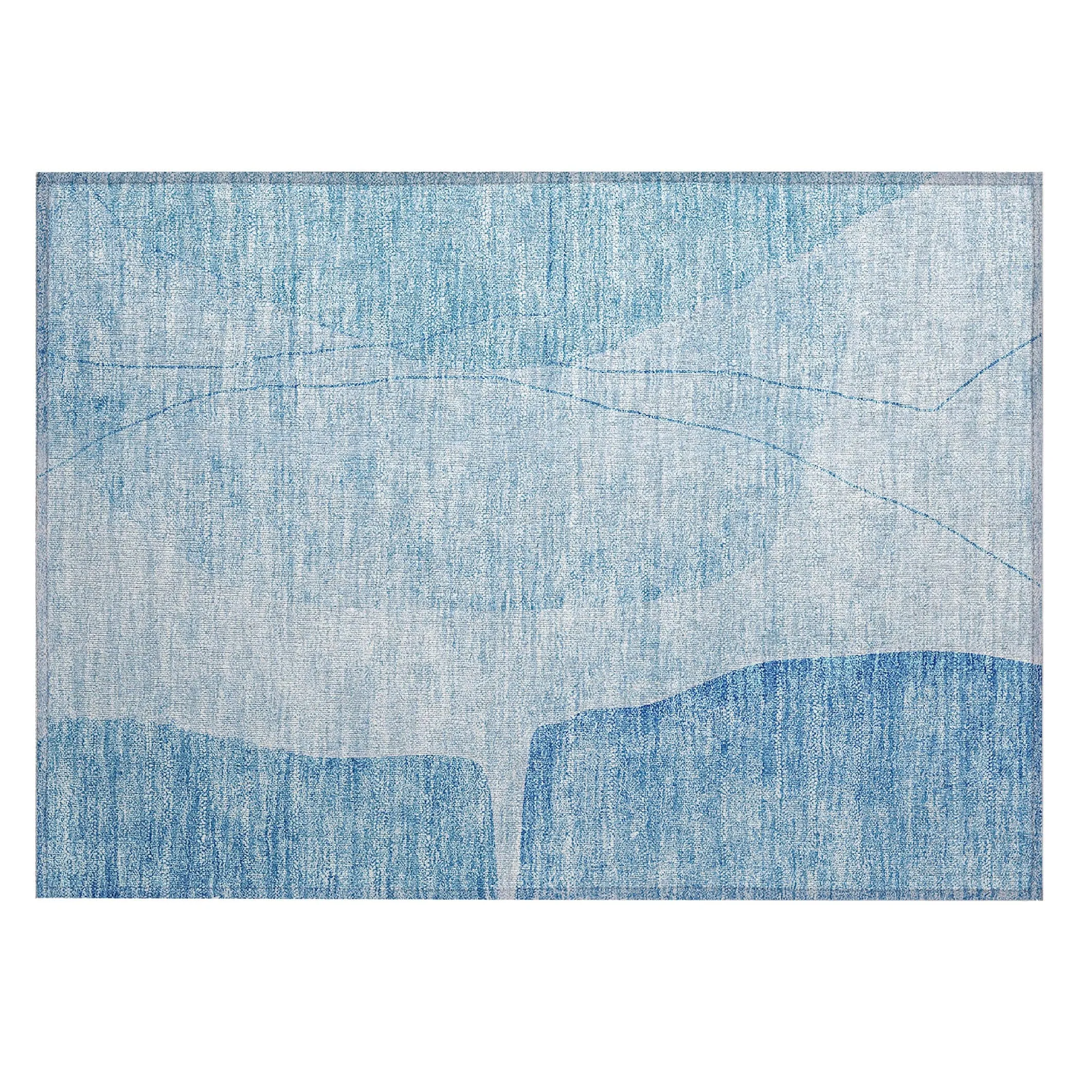 Machine Washable Indoor/ Outdoor Chantille Modern Abstract Rug