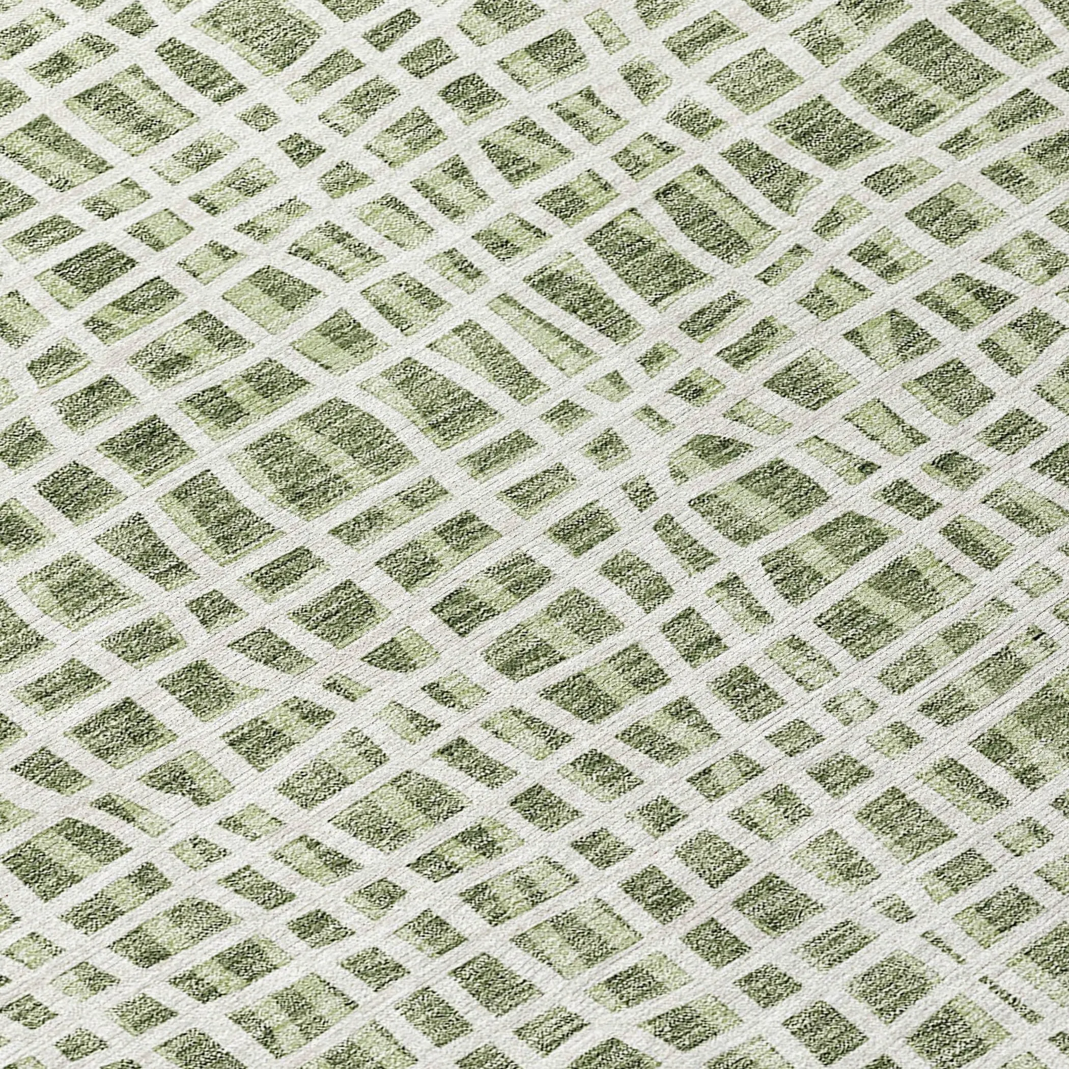 Machine Washable Indoor/ Outdoor Chantille Modern Abstract Rug