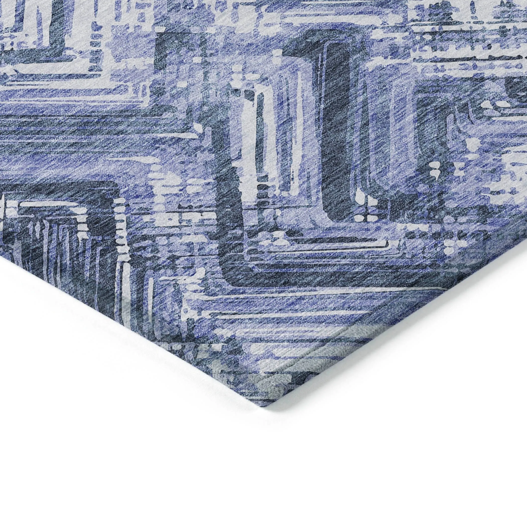 Machine Washable Indoor/ Outdoor Chantille Modern Chevron Rug