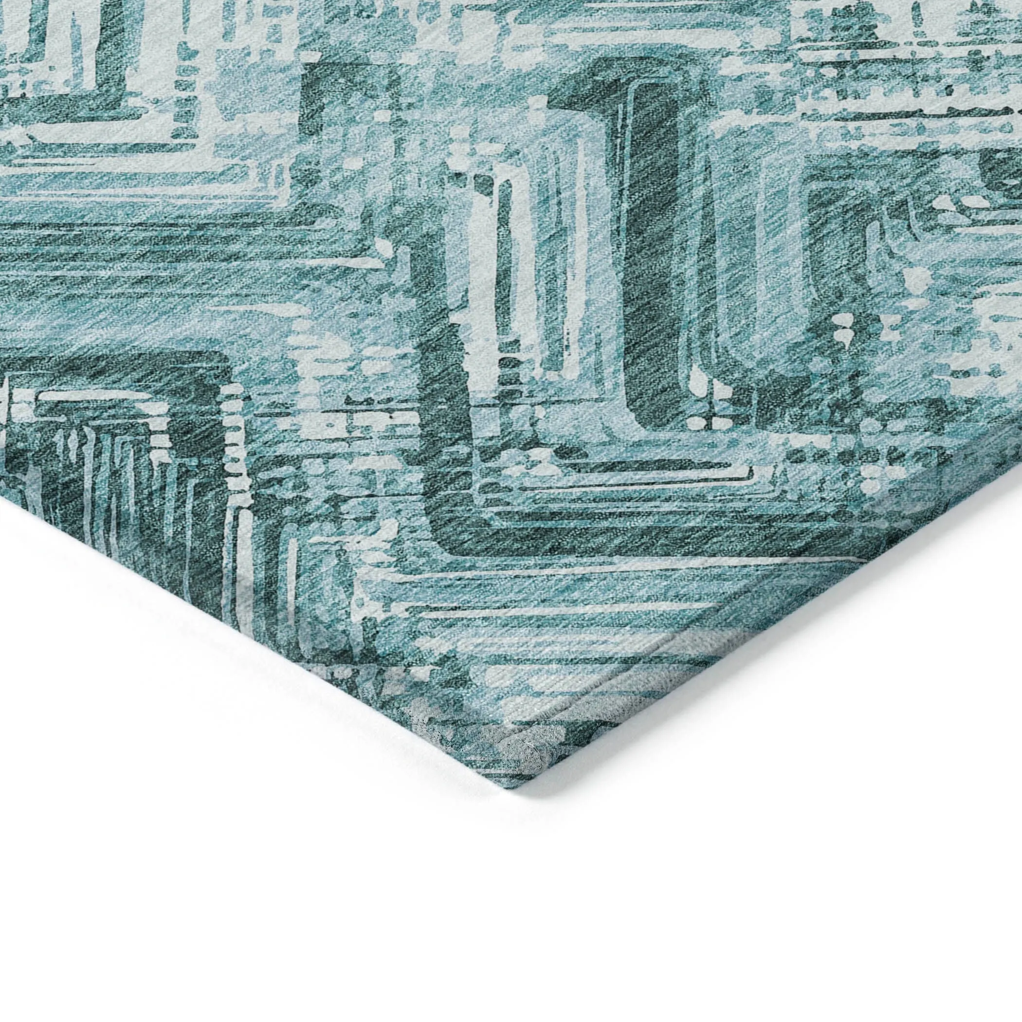 Machine Washable Indoor/ Outdoor Chantille Modern Chevron Rug