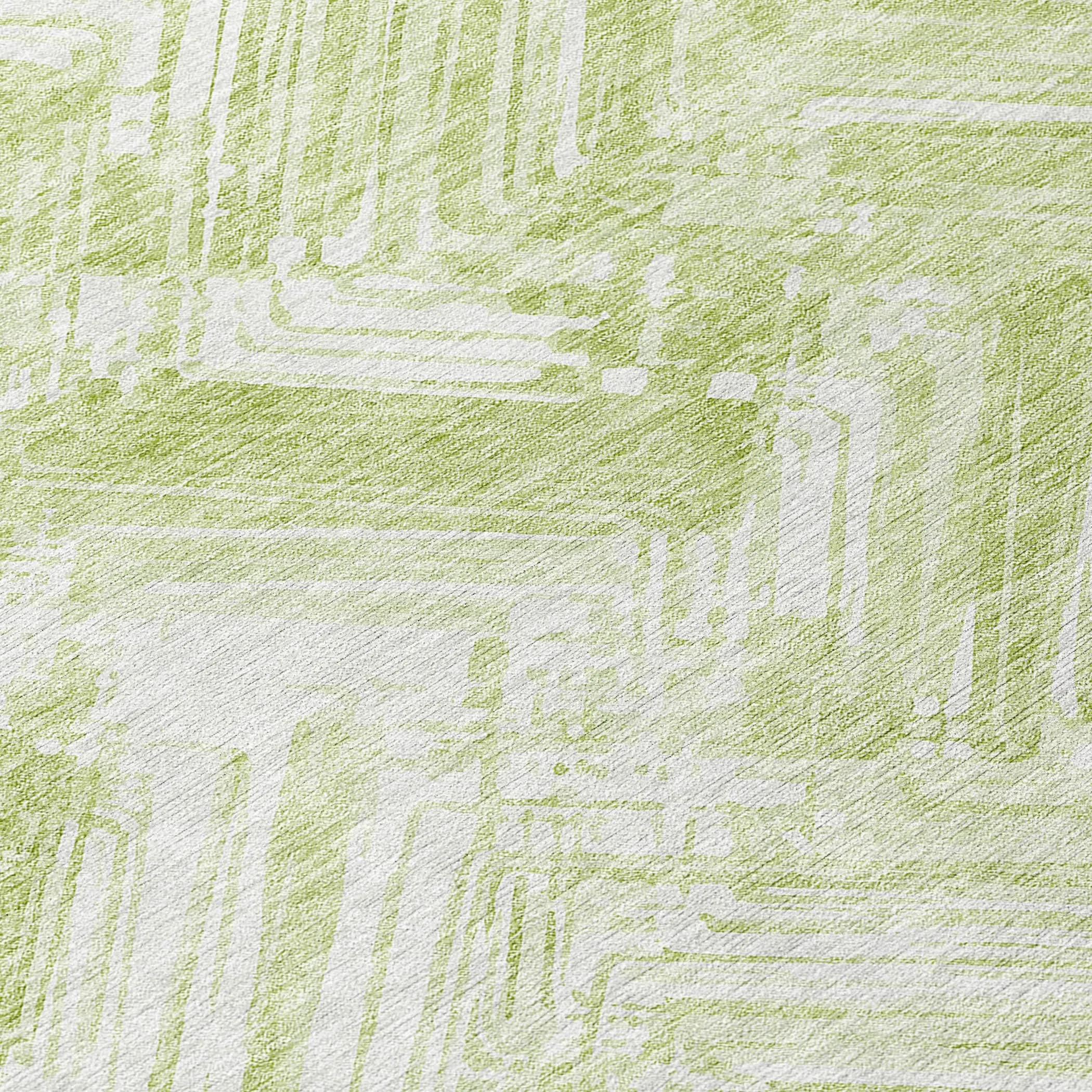 Machine Washable Indoor/ Outdoor Chantille Modern Chevron Rug