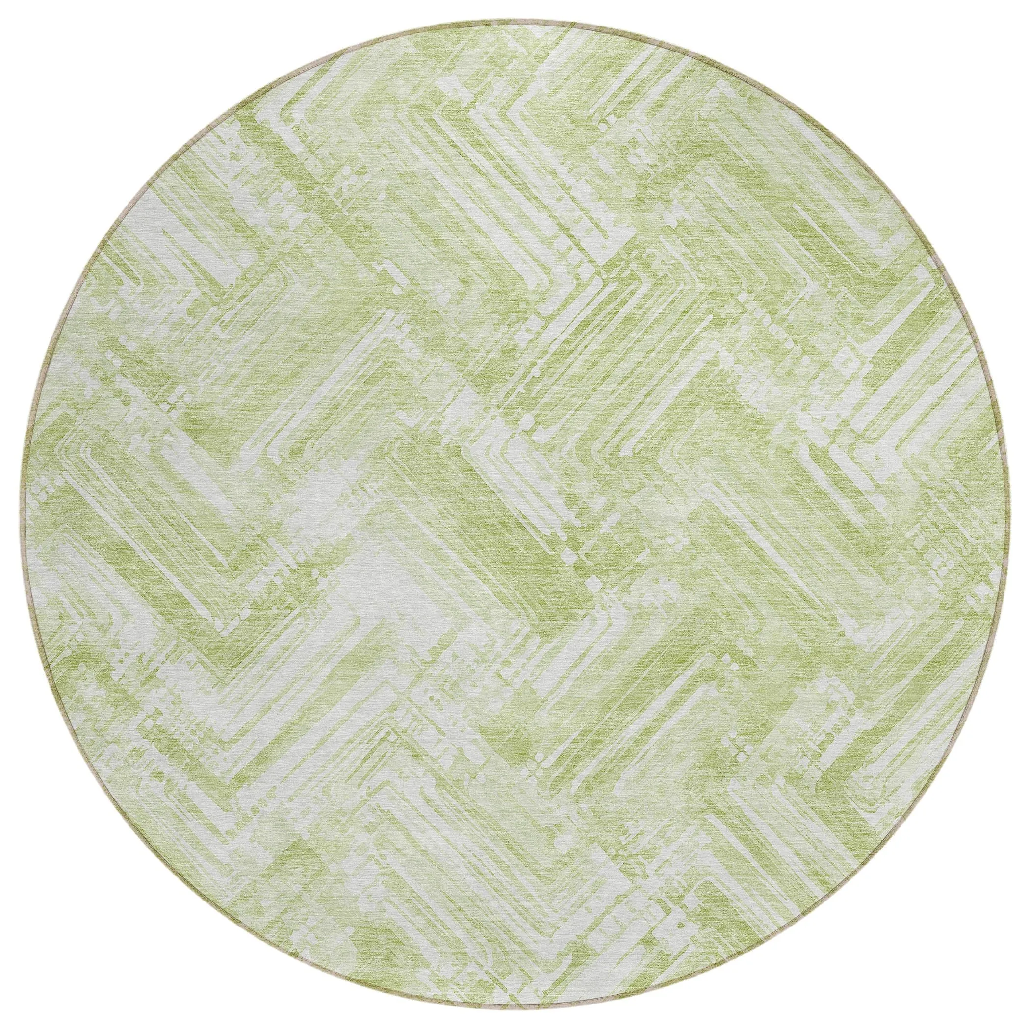 Machine Washable Indoor/ Outdoor Chantille Modern Chevron Rug