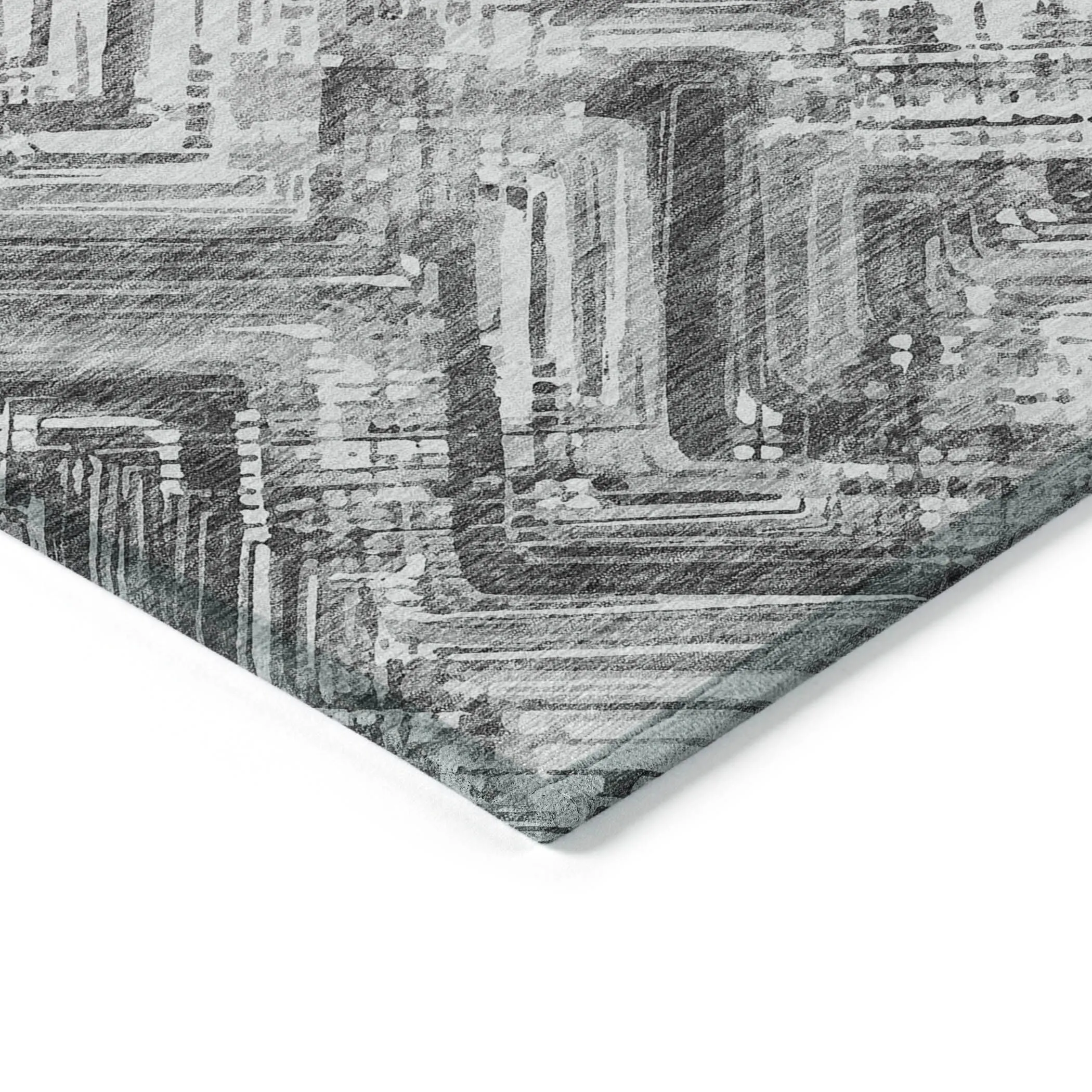 Machine Washable Indoor/ Outdoor Chantille Modern Chevron Rug