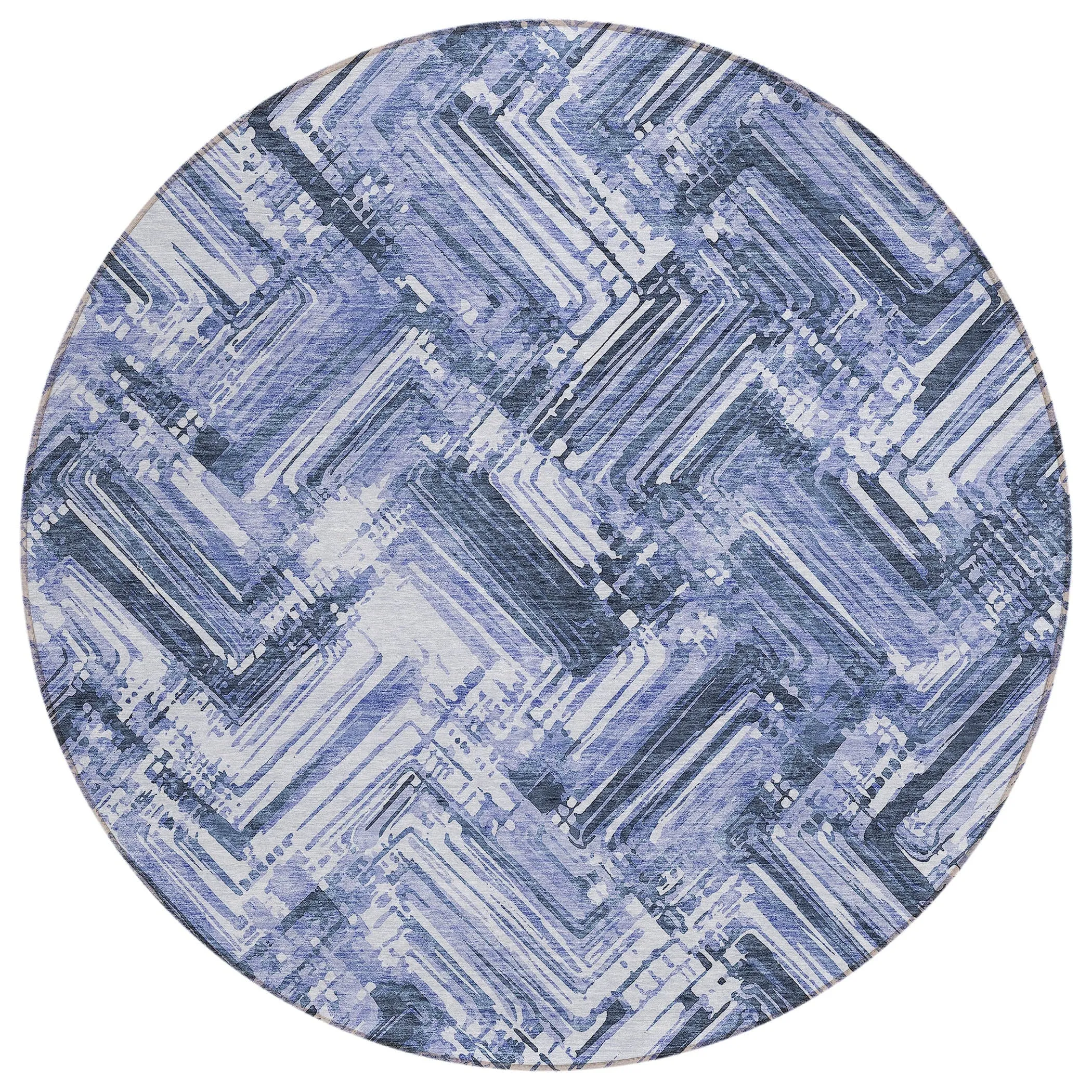 Machine Washable Indoor/ Outdoor Chantille Modern Chevron Rug