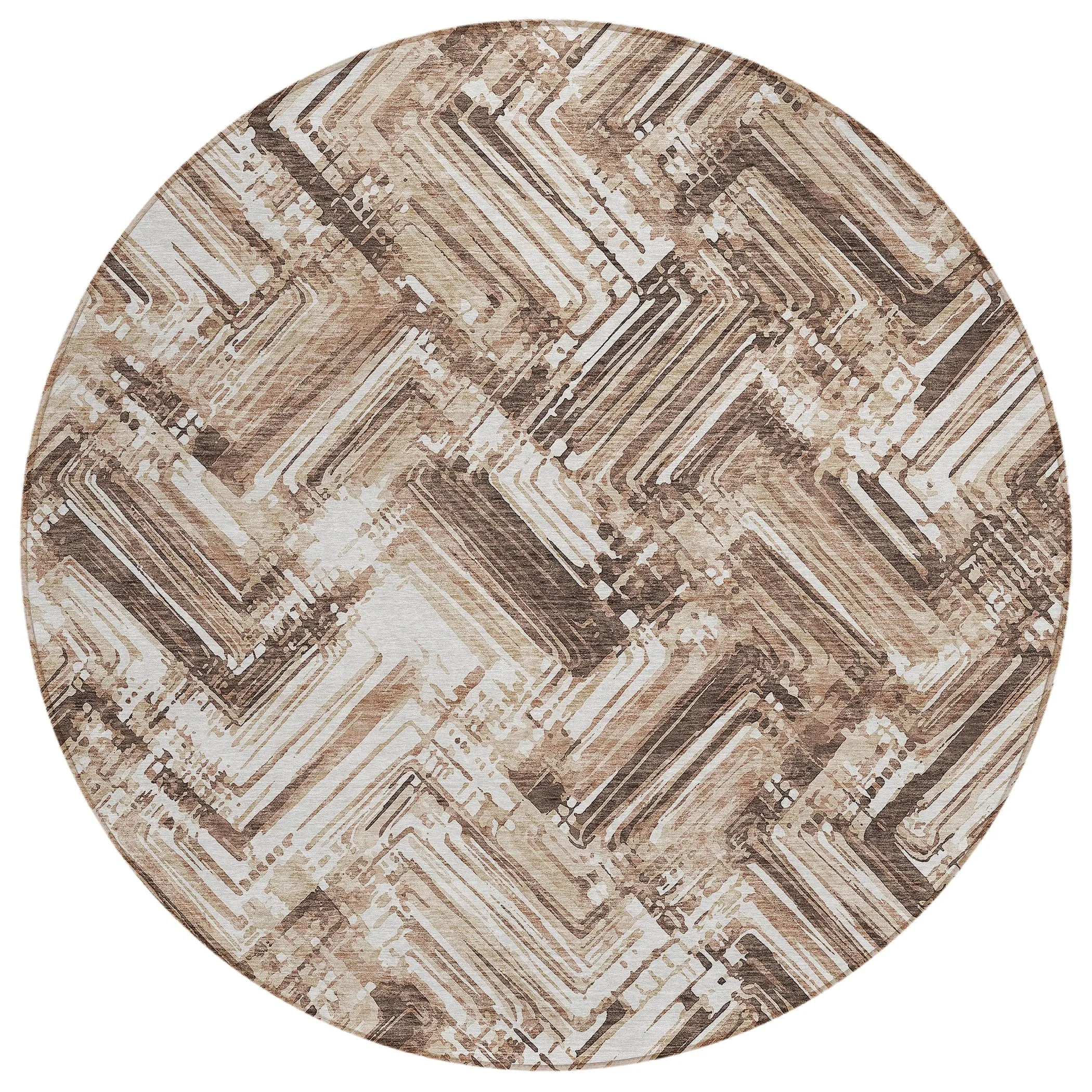 Machine Washable Indoor/ Outdoor Chantille Modern Chevron Rug