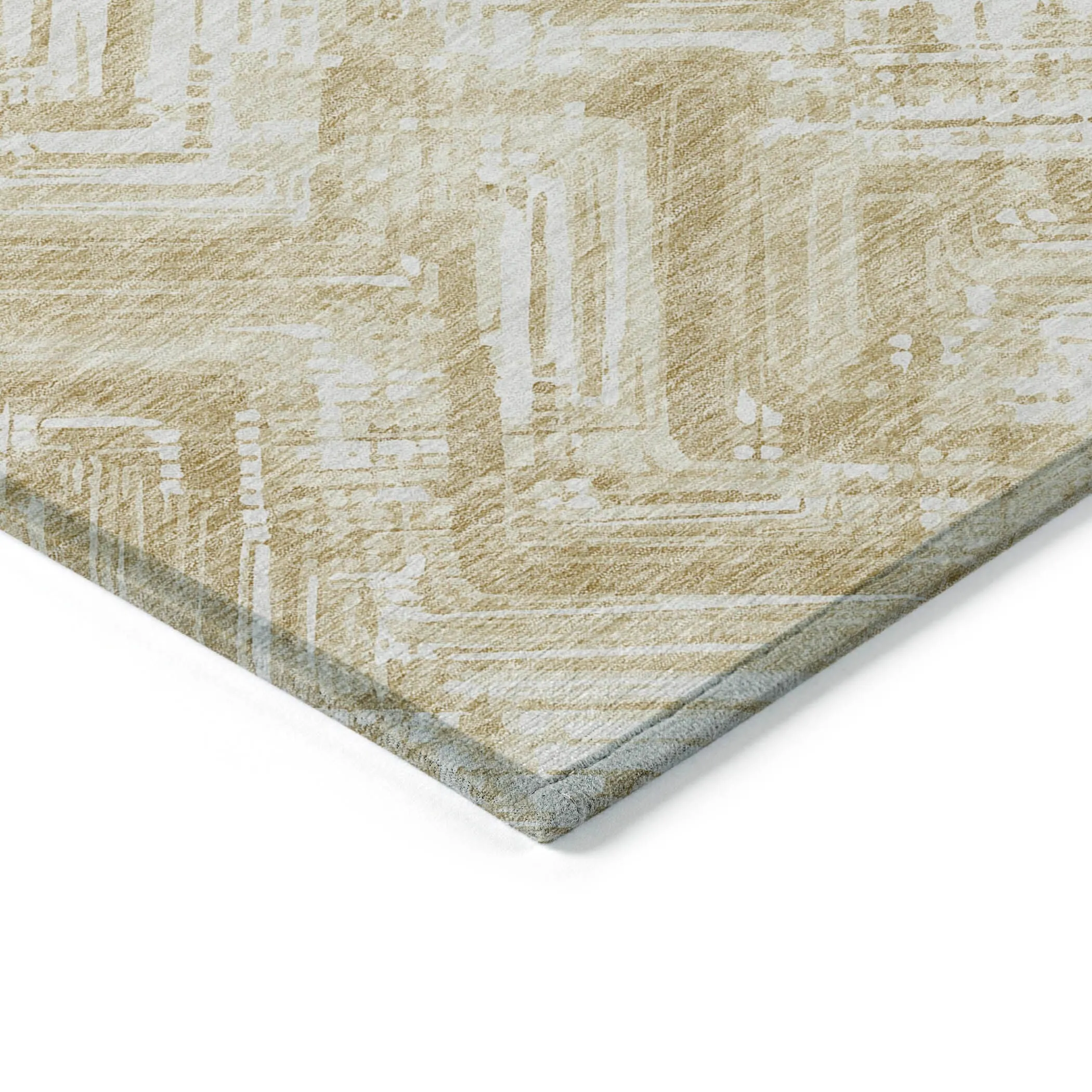 Machine Washable Indoor/ Outdoor Chantille Modern Chevron Rug