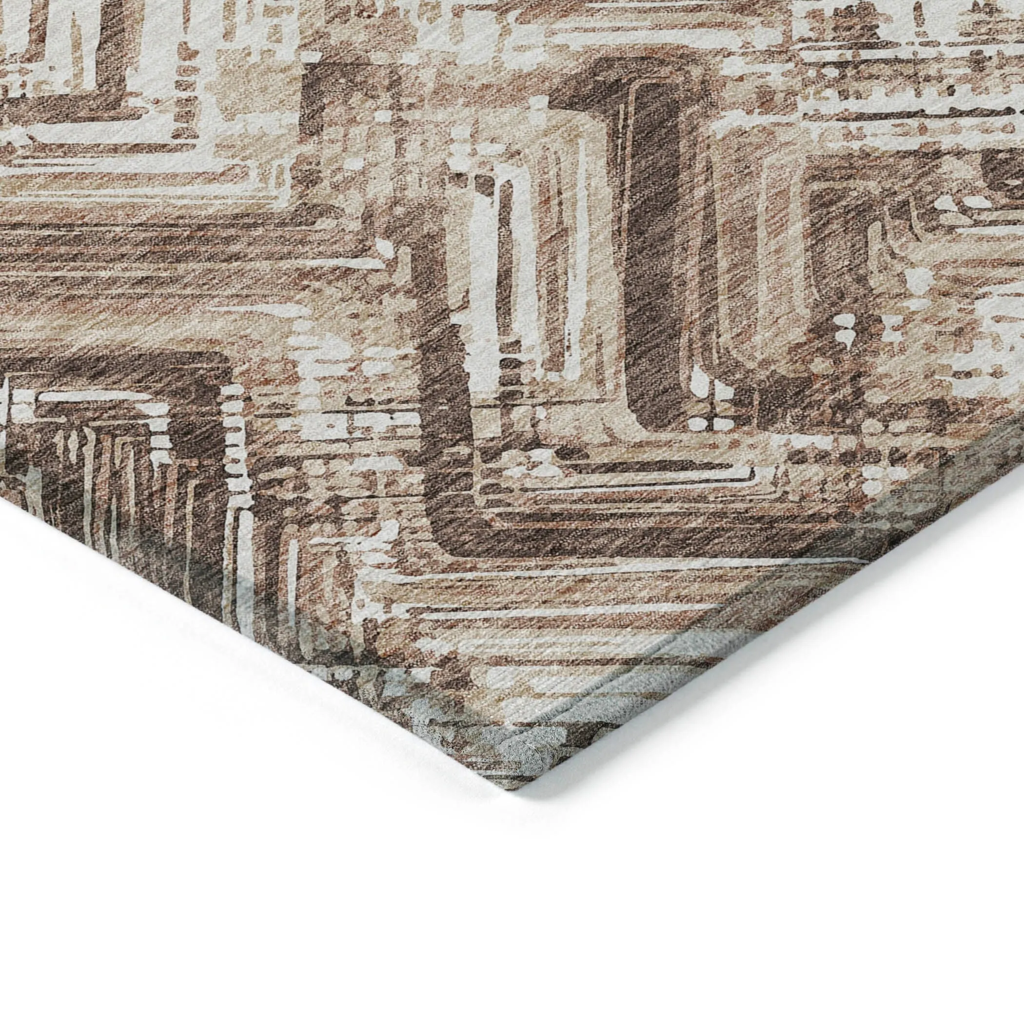 Machine Washable Indoor/ Outdoor Chantille Modern Chevron Rug