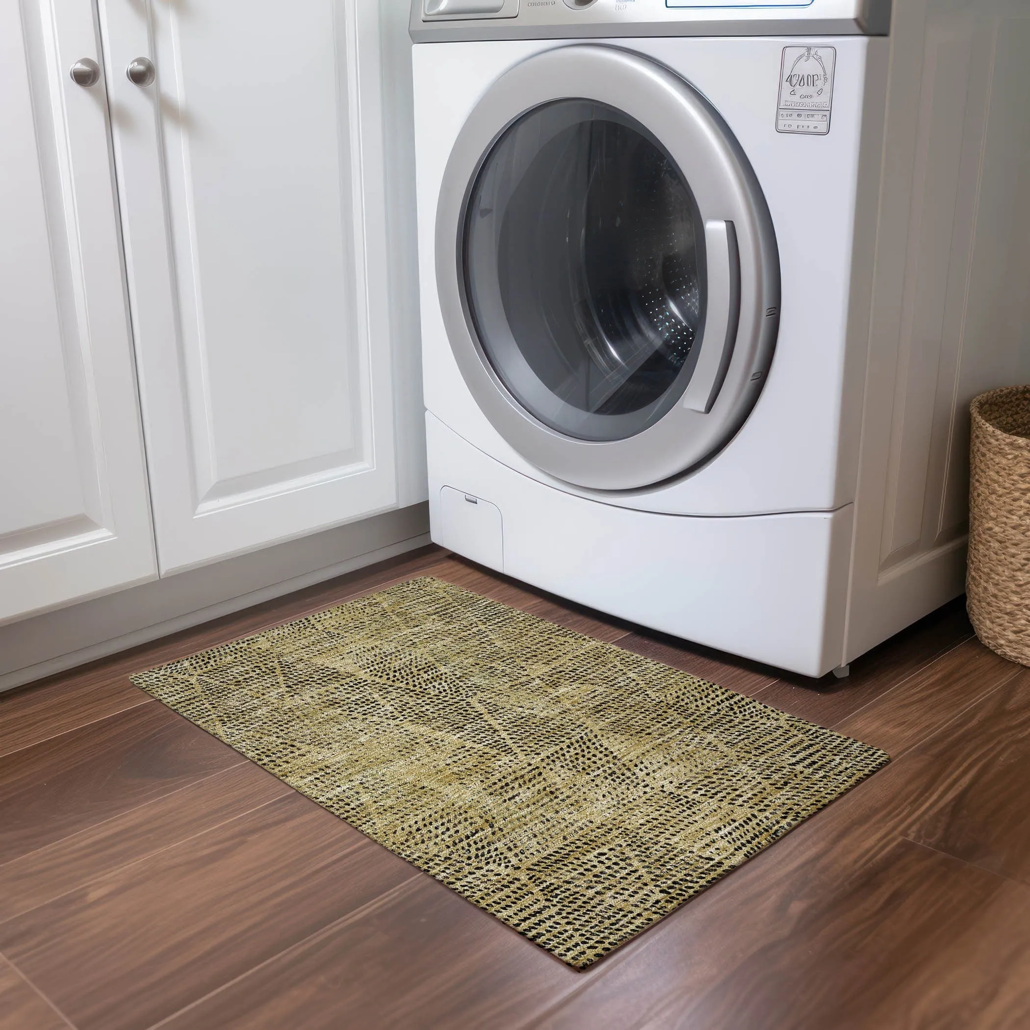 Machine Washable Indoor/ Outdoor Chantille Modern Diamonds Rug