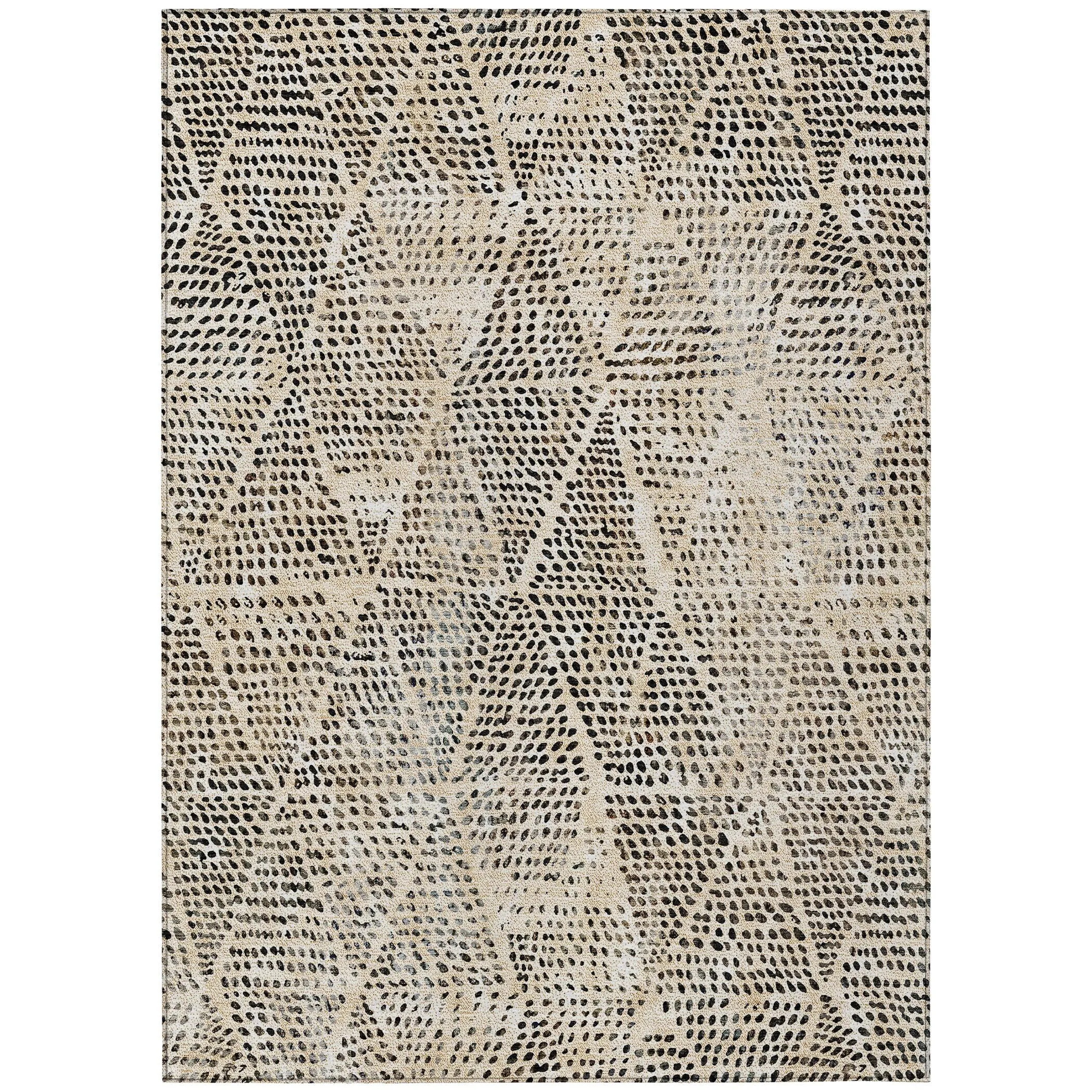 Machine Washable Indoor/ Outdoor Chantille Modern Diamonds Rug