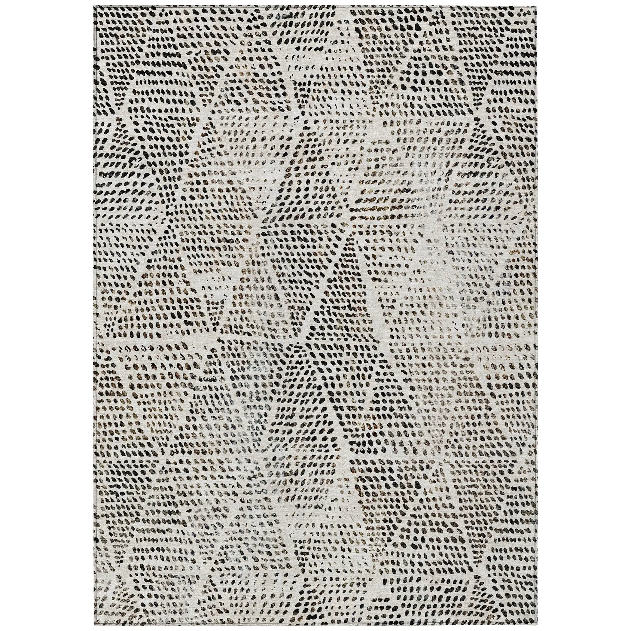 Machine Washable Indoor/ Outdoor Chantille Modern Diamonds Rug