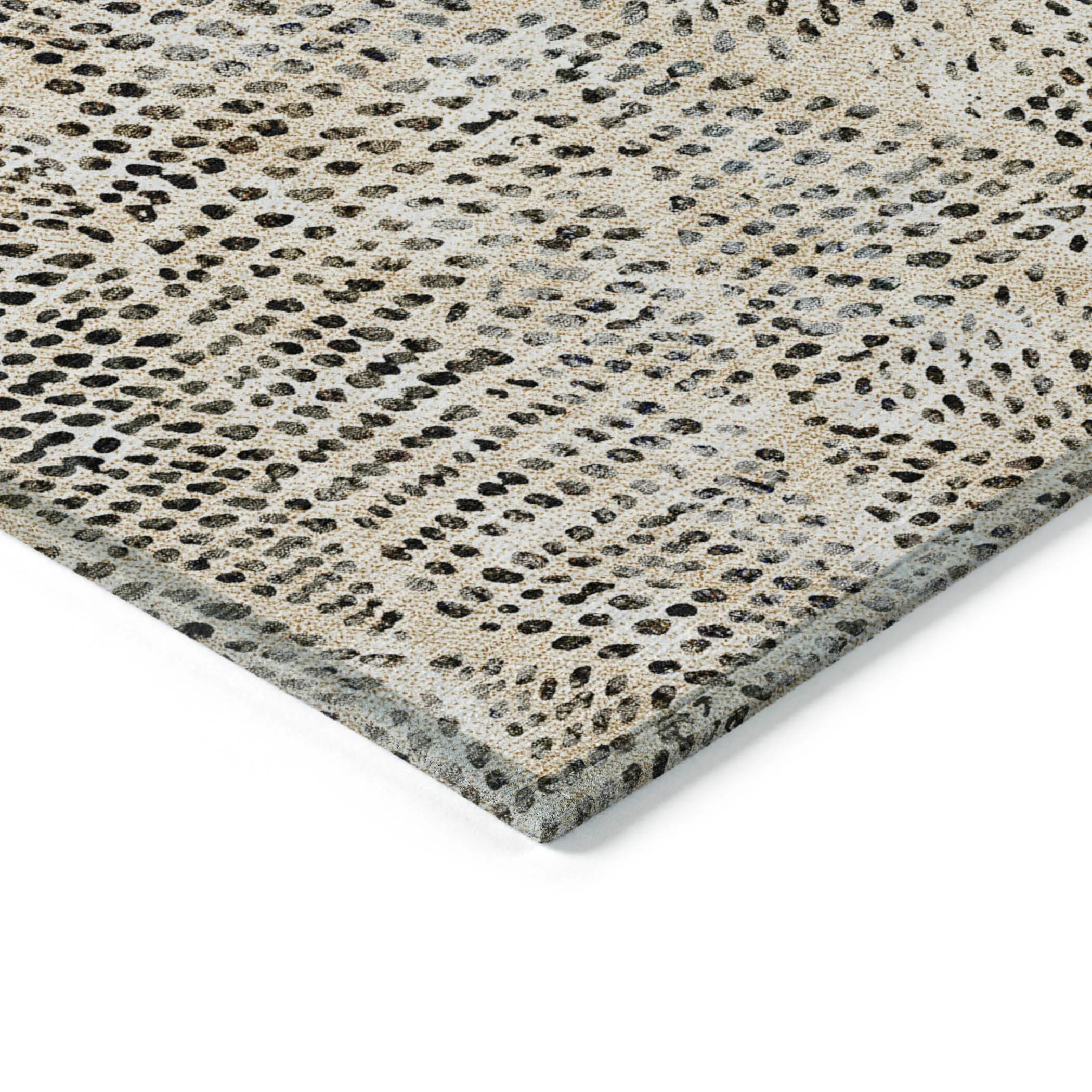 Machine Washable Indoor/ Outdoor Chantille Modern Diamonds Rug