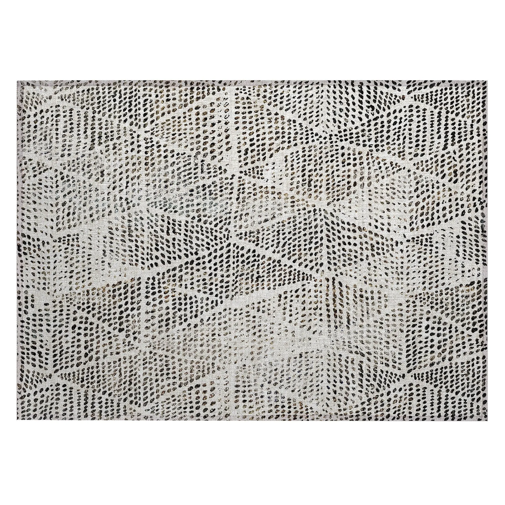 Machine Washable Indoor/ Outdoor Chantille Modern Diamonds Rug