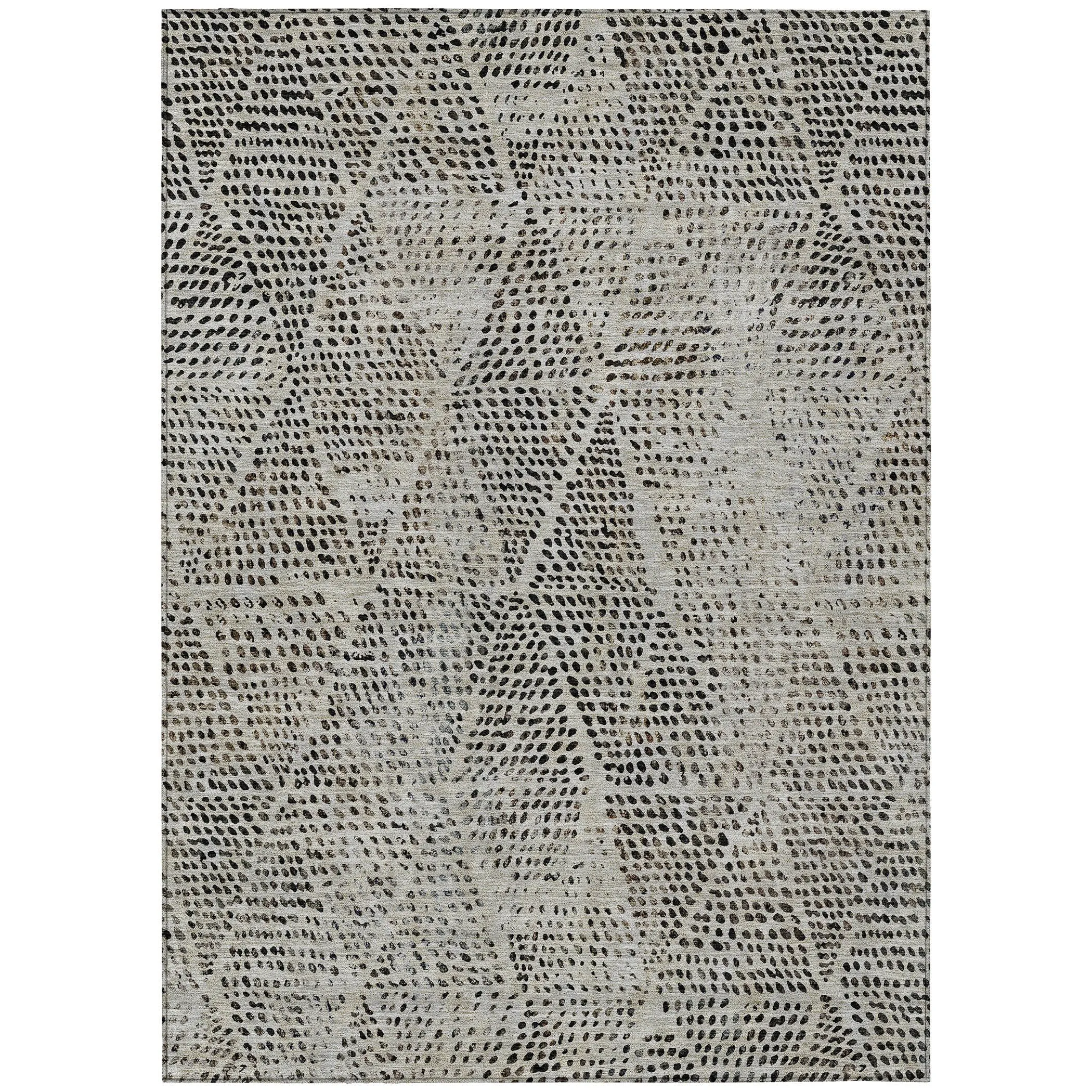 Machine Washable Indoor/ Outdoor Chantille Modern Diamonds Rug