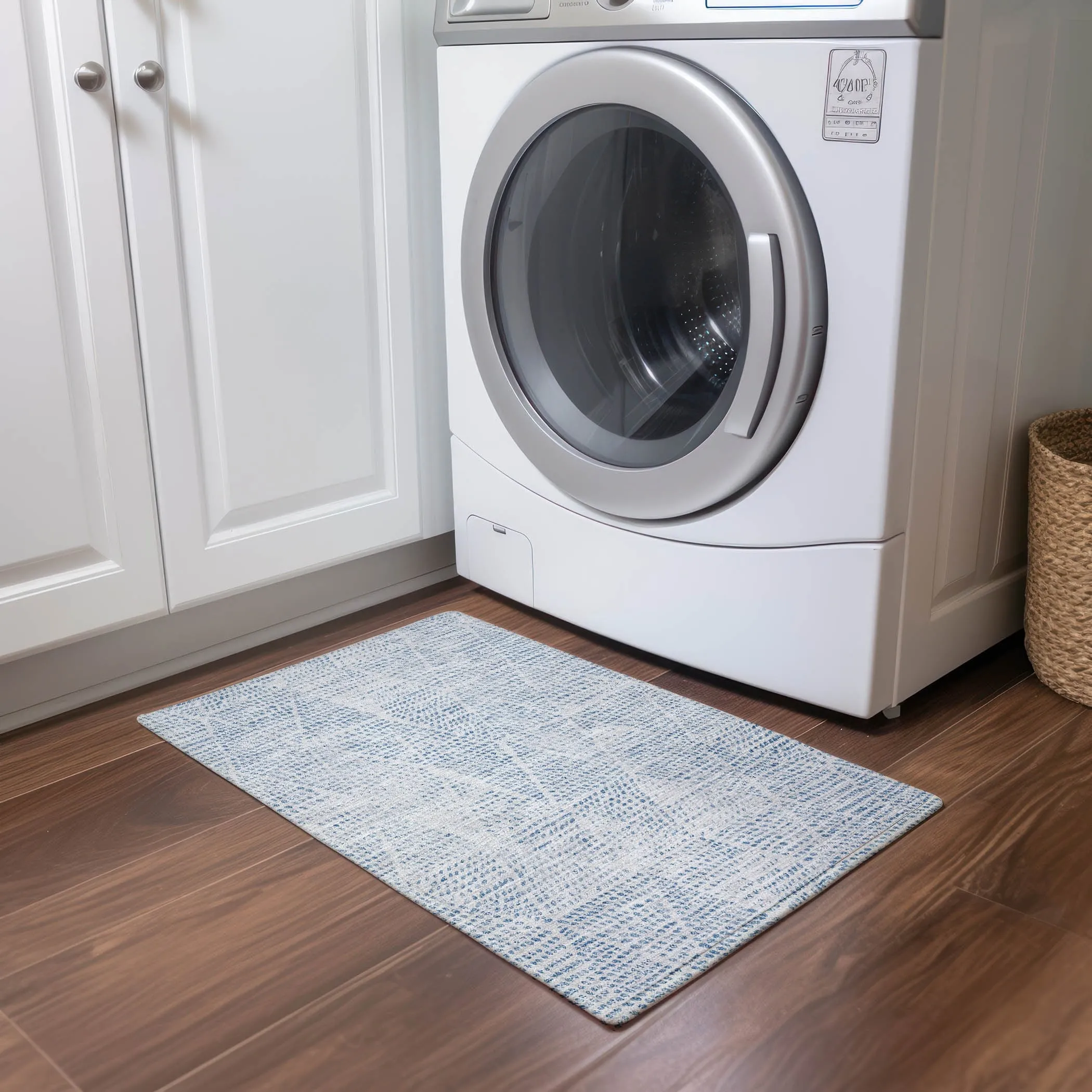 Machine Washable Indoor/ Outdoor Chantille Modern Diamonds Rug