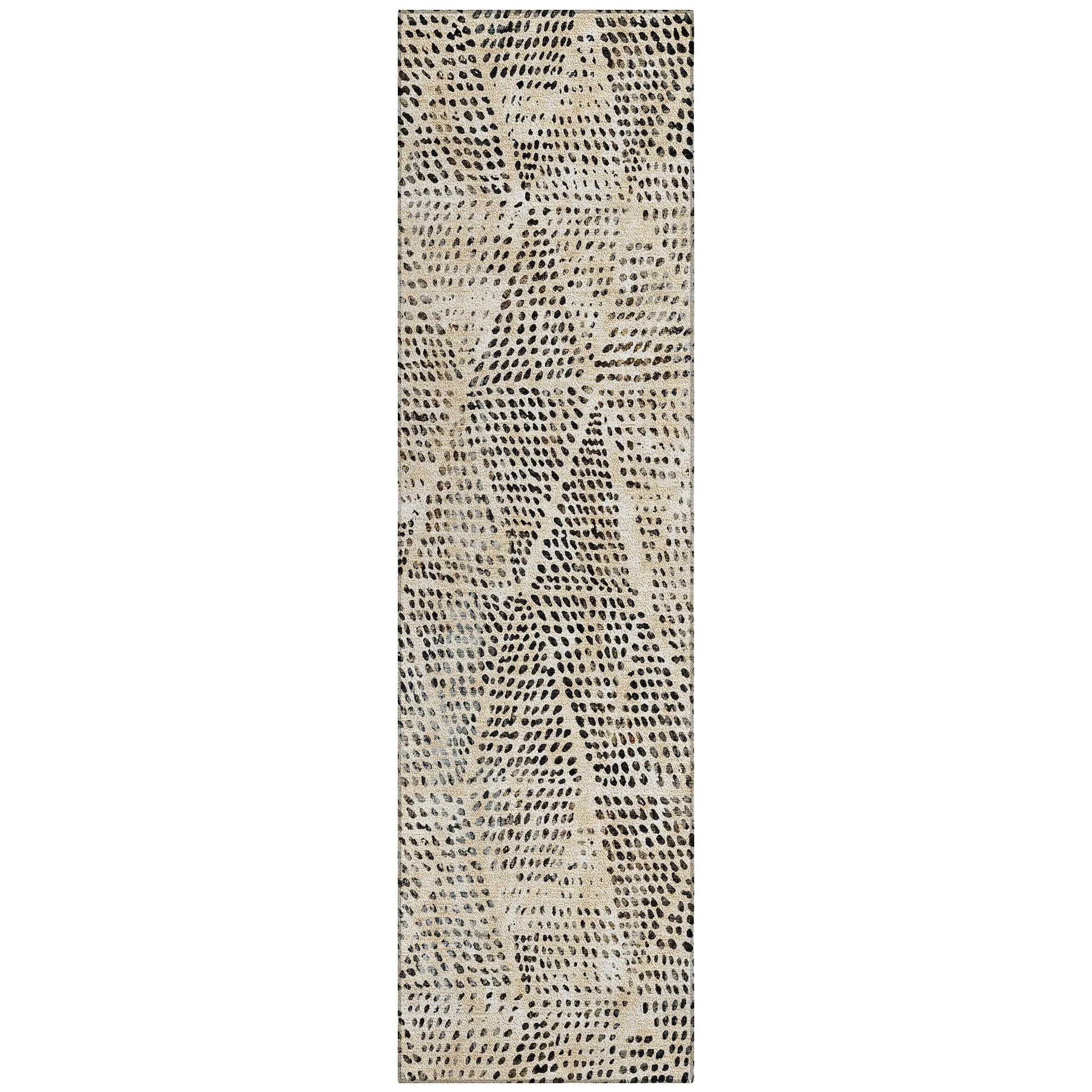 Machine Washable Indoor/ Outdoor Chantille Modern Diamonds Rug