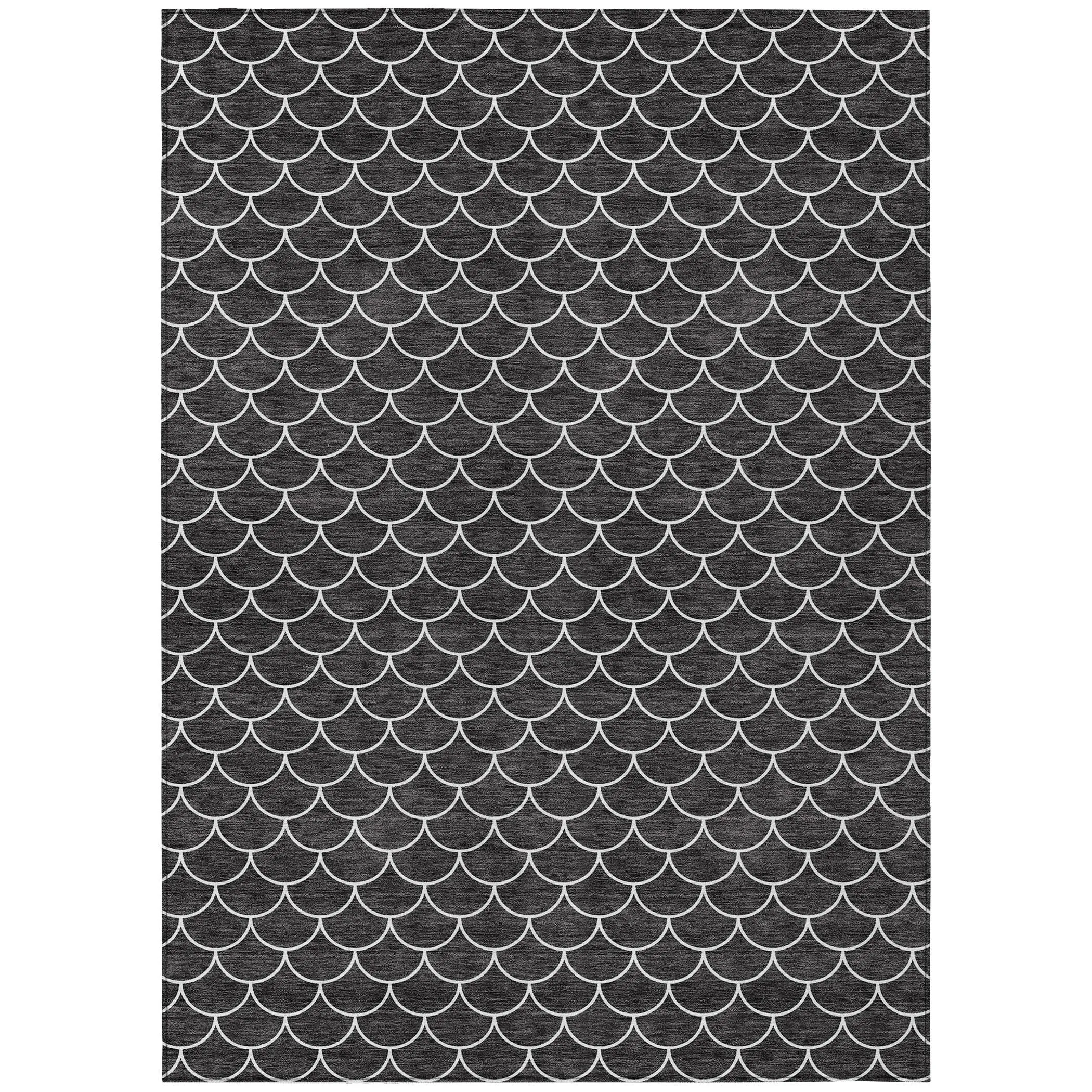 Machine Washable Indoor/ Outdoor Chantille Modern Geo Rug