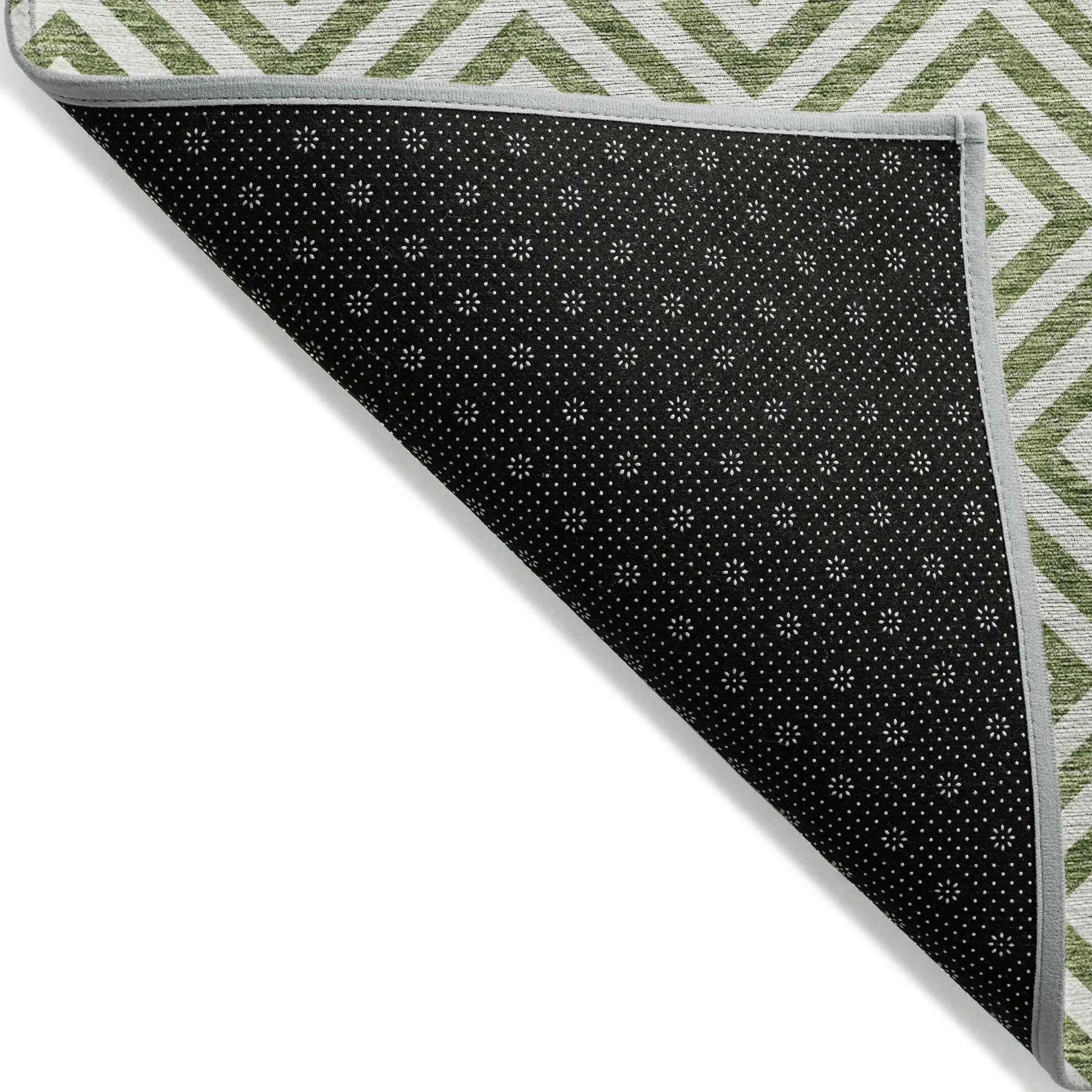 Machine Washable Indoor/ Outdoor Chantille Modern Geo Rug