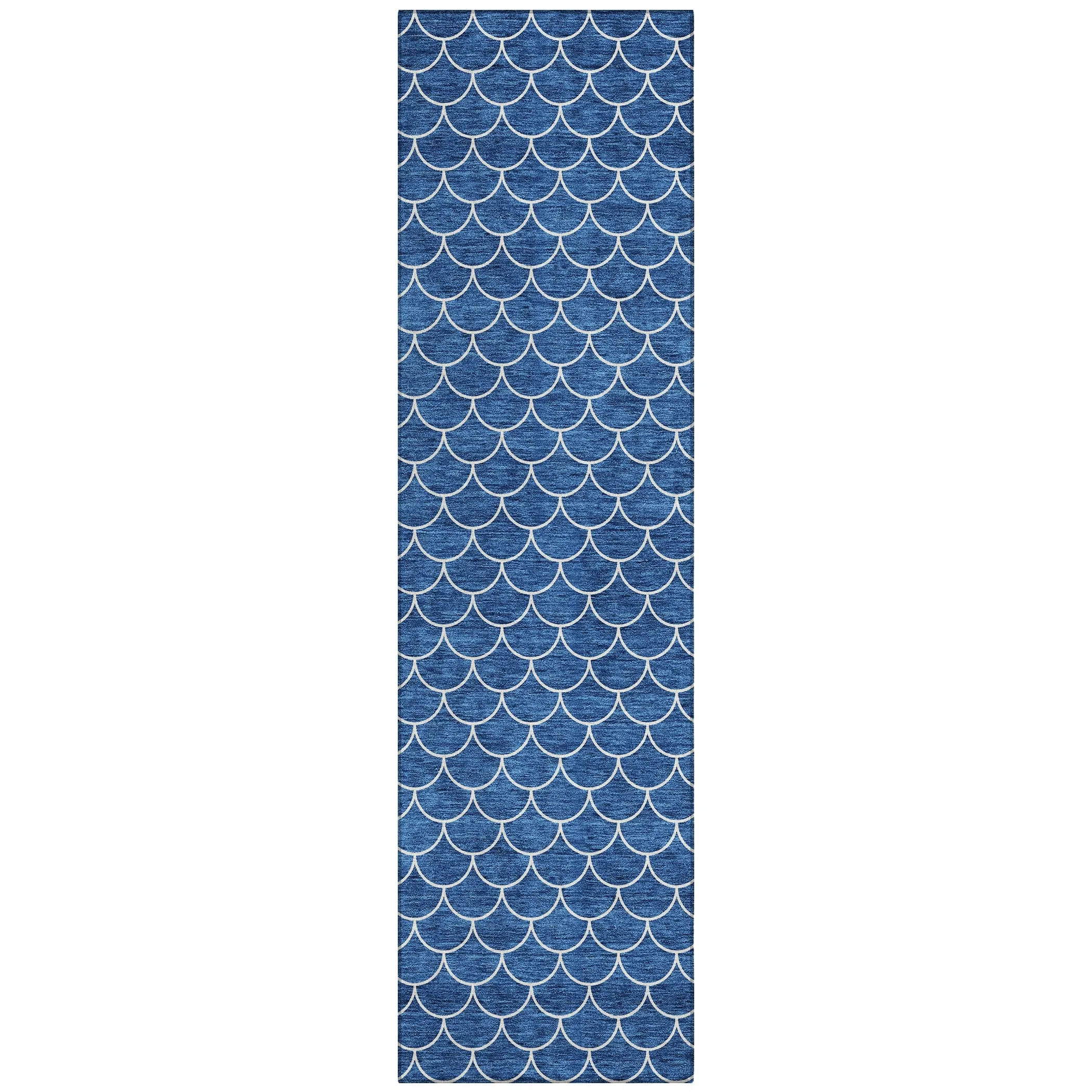 Machine Washable Indoor/ Outdoor Chantille Modern Geo Rug