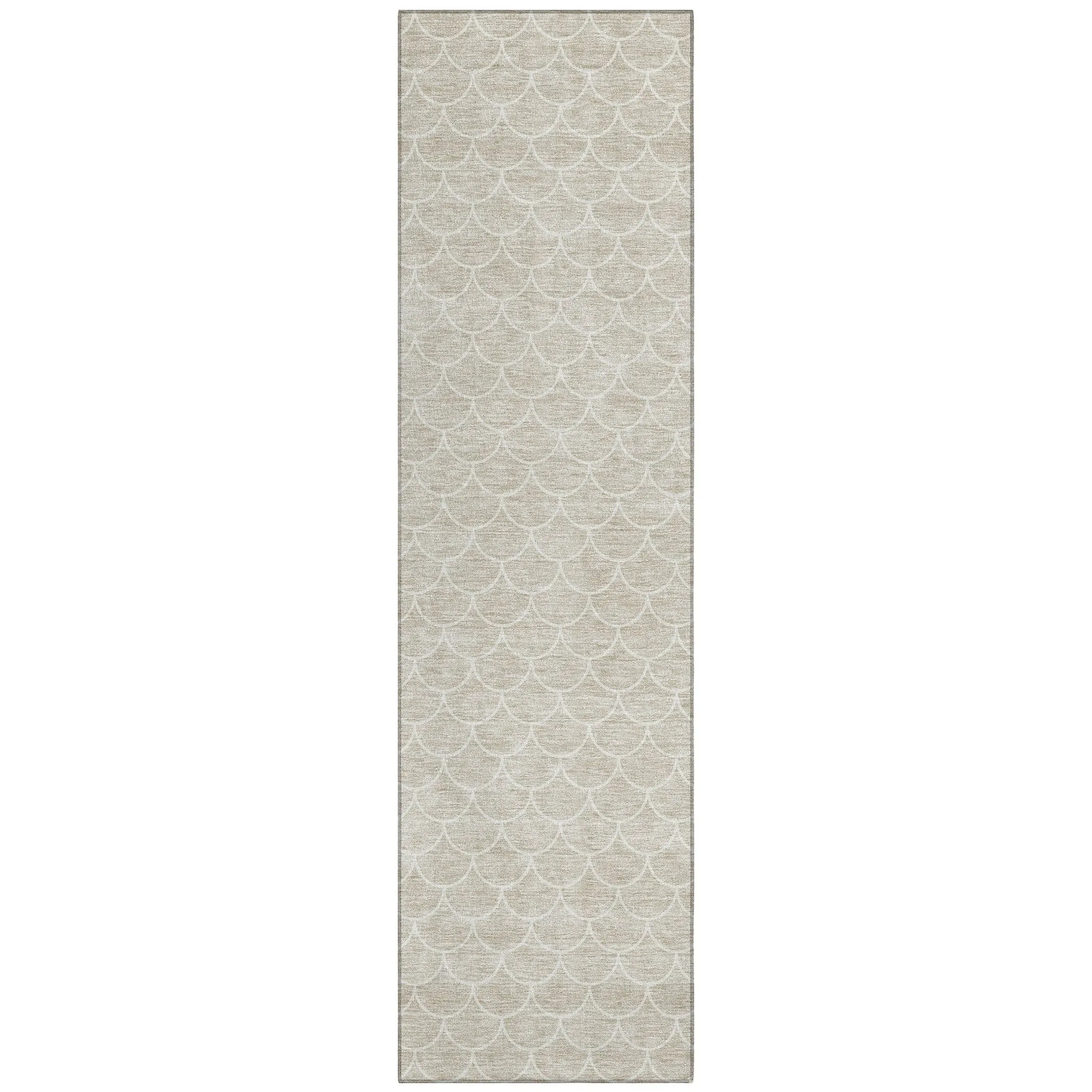 Machine Washable Indoor/ Outdoor Chantille Modern Geo Rug