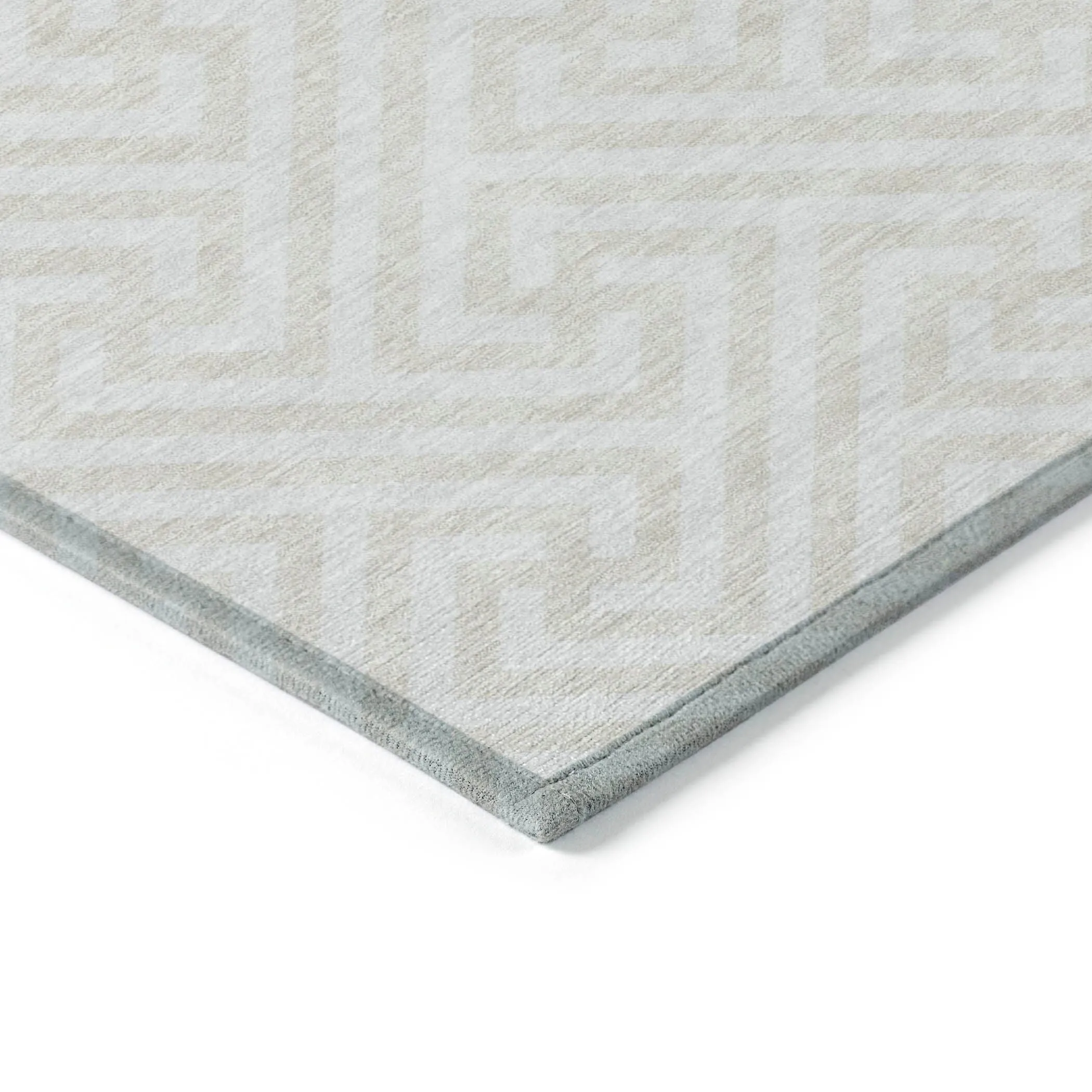 Machine Washable Indoor/ Outdoor Chantille Modern Geo Rug