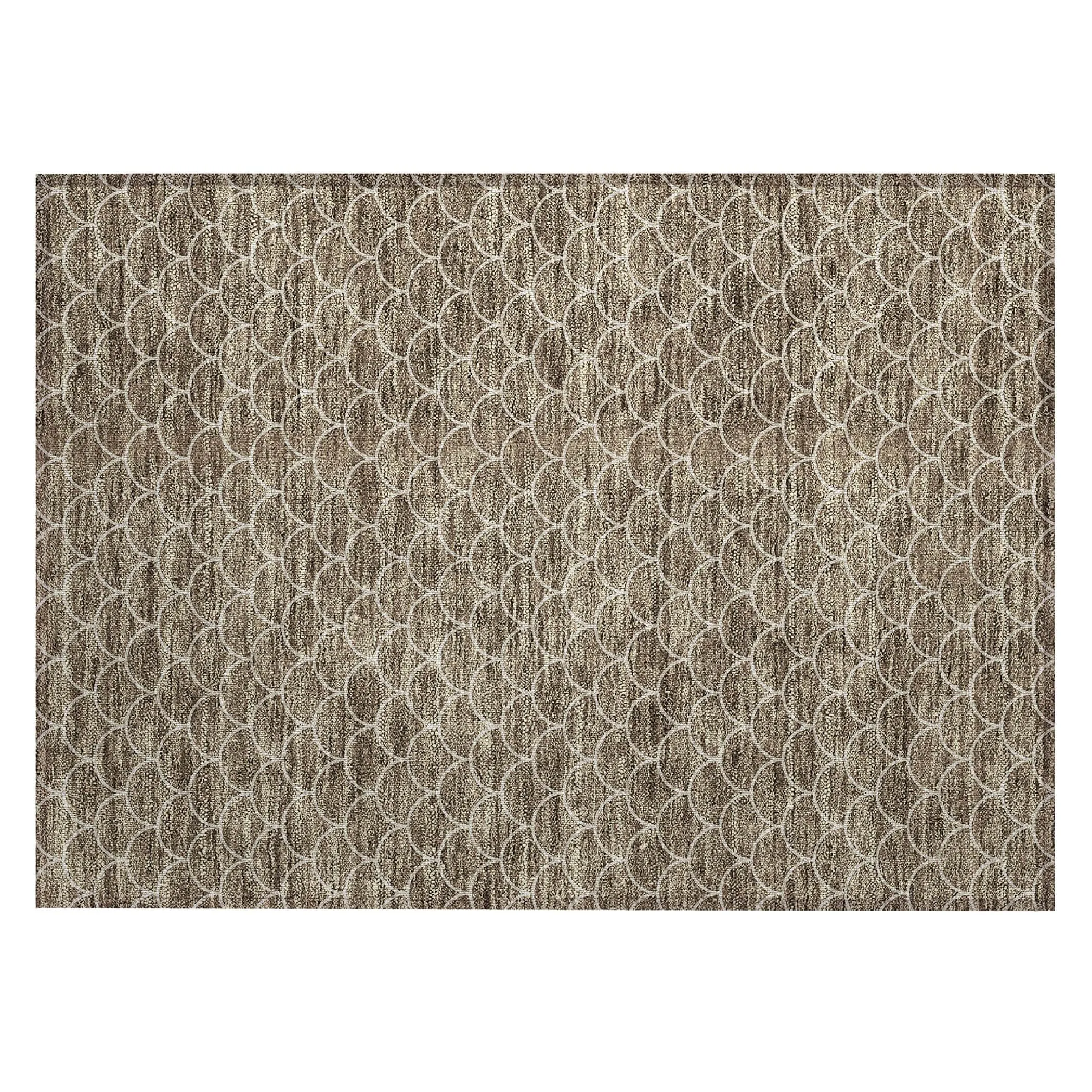 Machine Washable Indoor/ Outdoor Chantille Modern Geo Rug