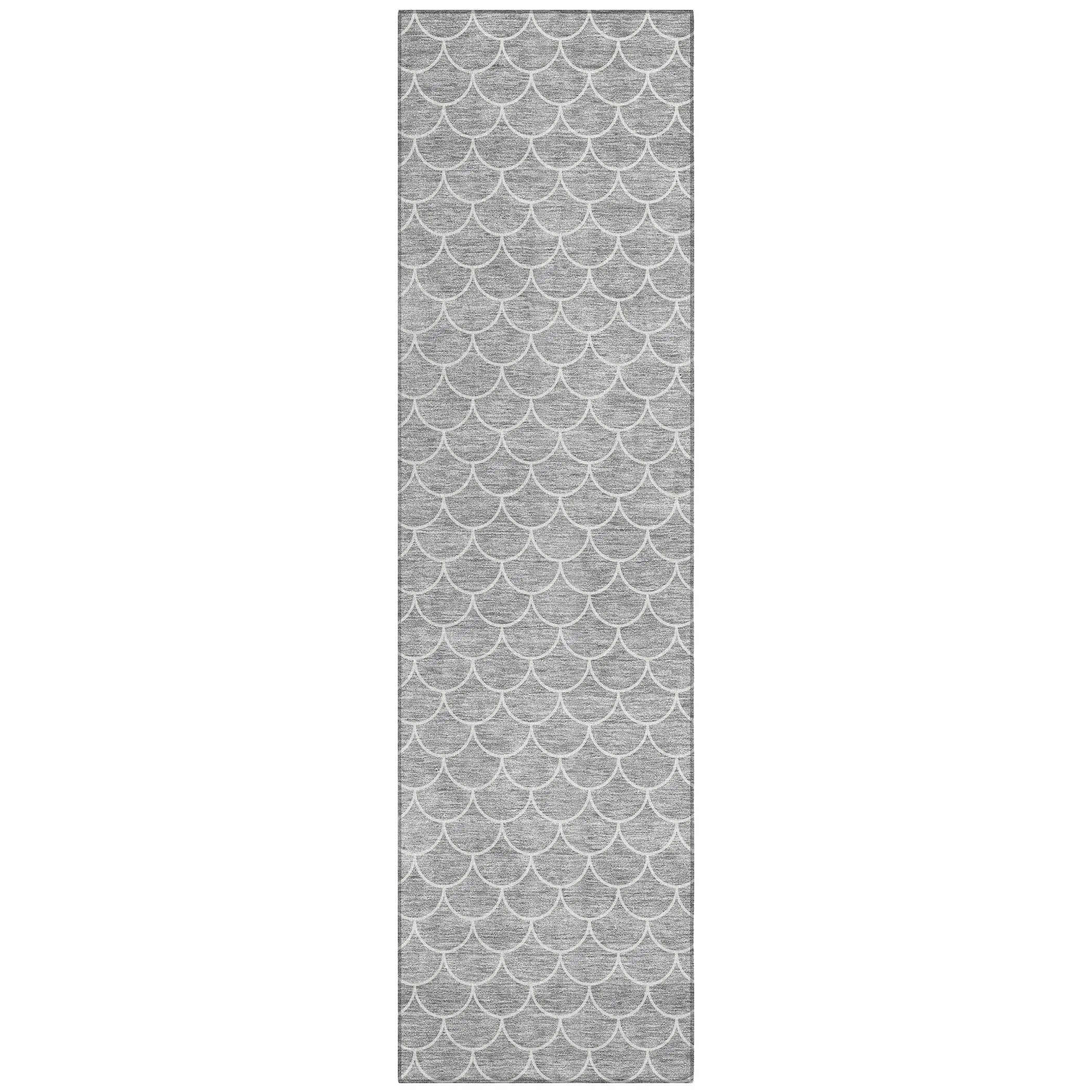 Machine Washable Indoor/ Outdoor Chantille Modern Geo Rug