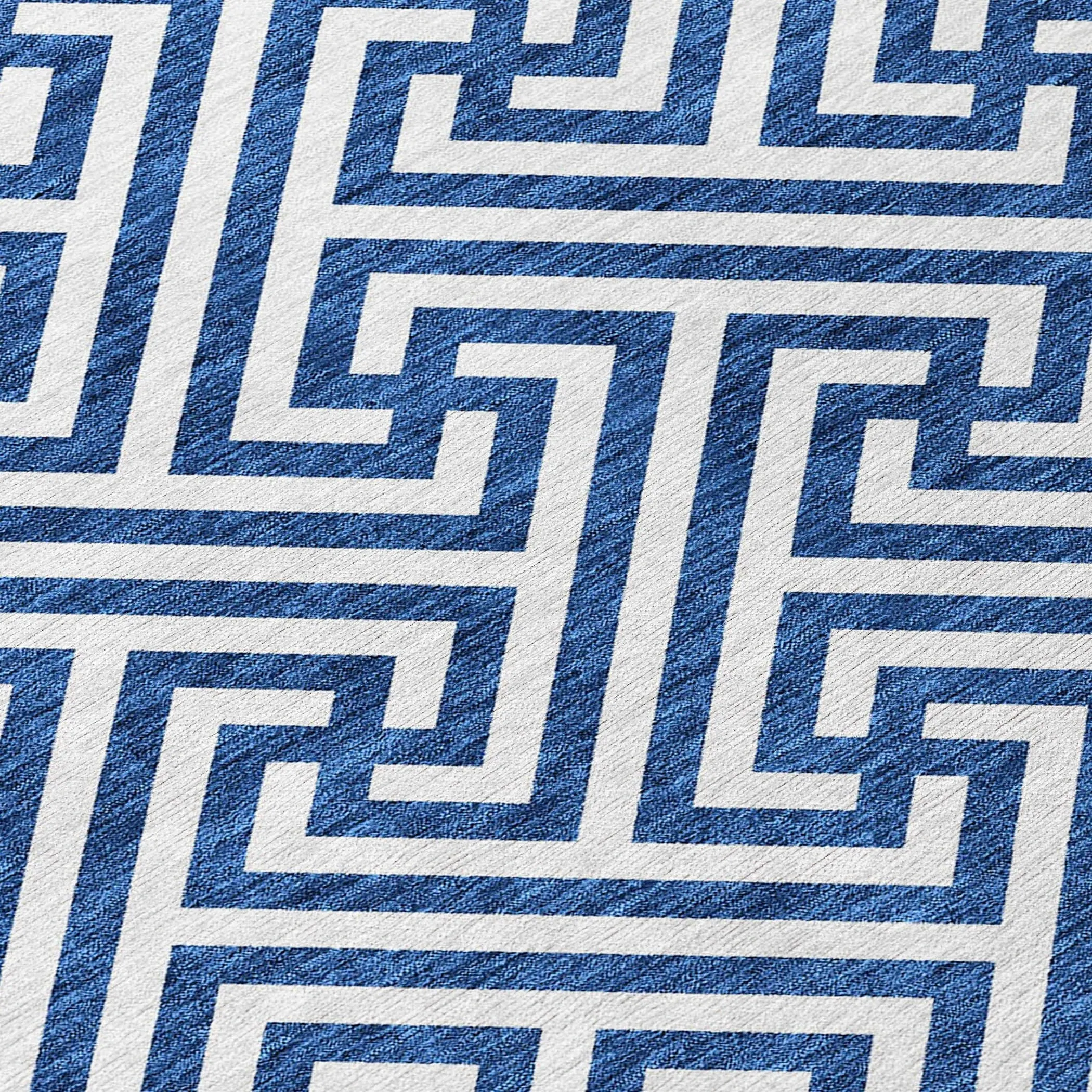 Machine Washable Indoor/ Outdoor Chantille Modern Geo Rug