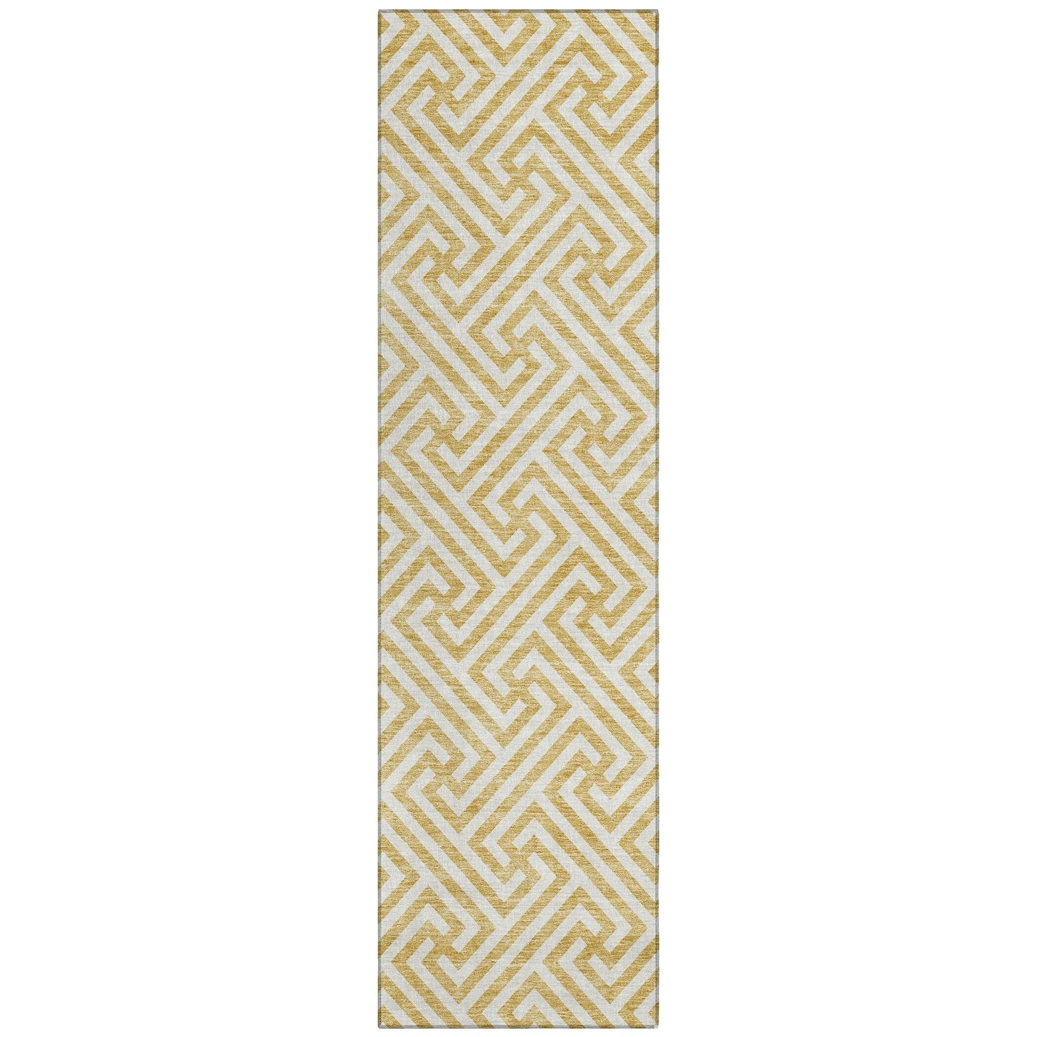 Machine Washable Indoor/ Outdoor Chantille Modern Geo Rug