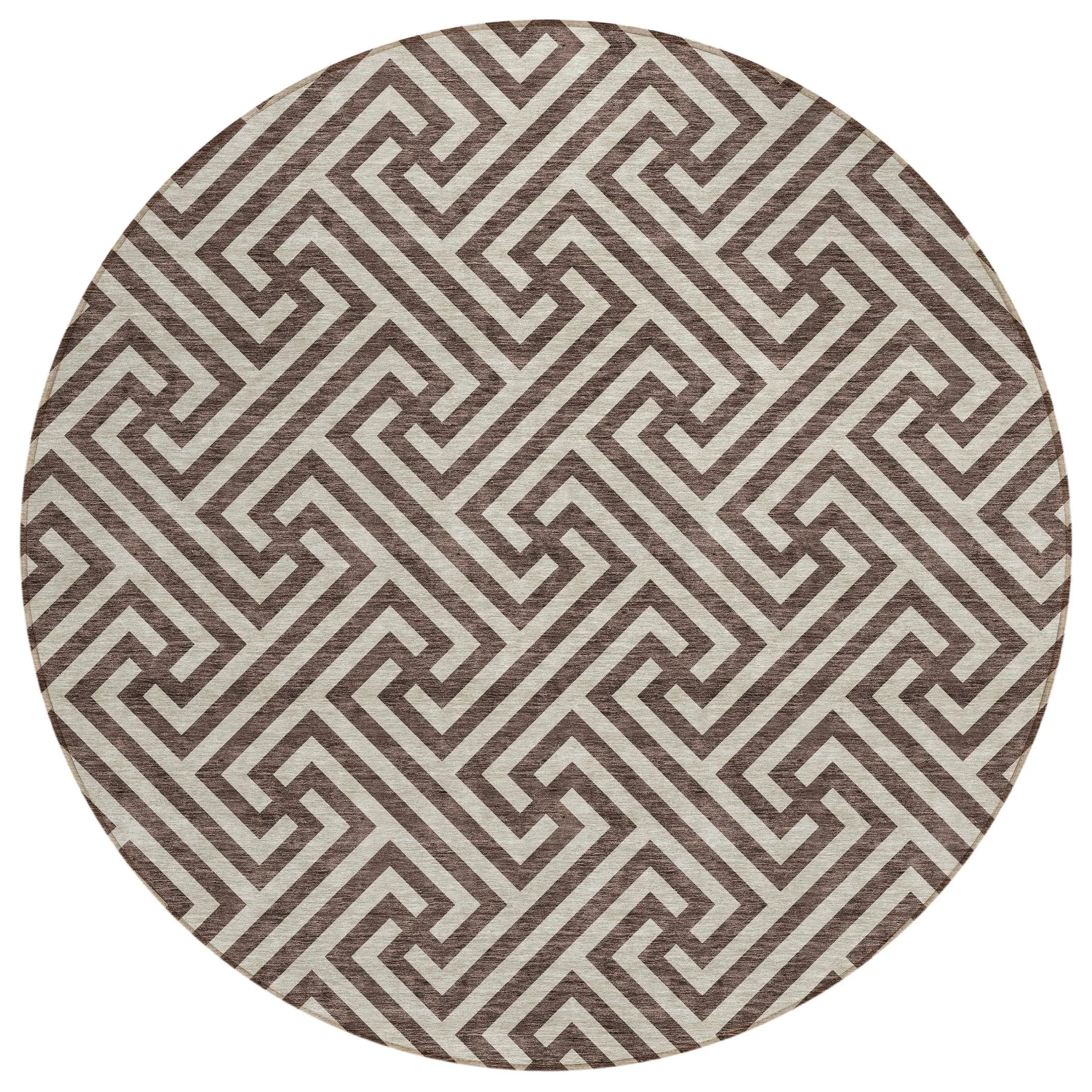 Machine Washable Indoor/ Outdoor Chantille Modern Geo Rug
