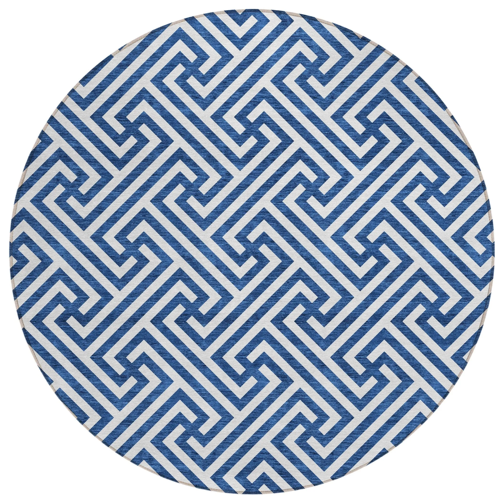 Machine Washable Indoor/ Outdoor Chantille Modern Geo Rug